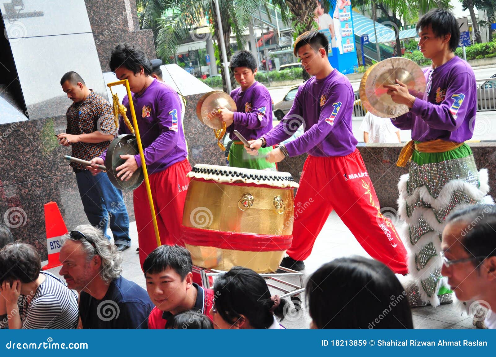 Lion Dance Drummer editorial stock image. Image of drum - 18213859
