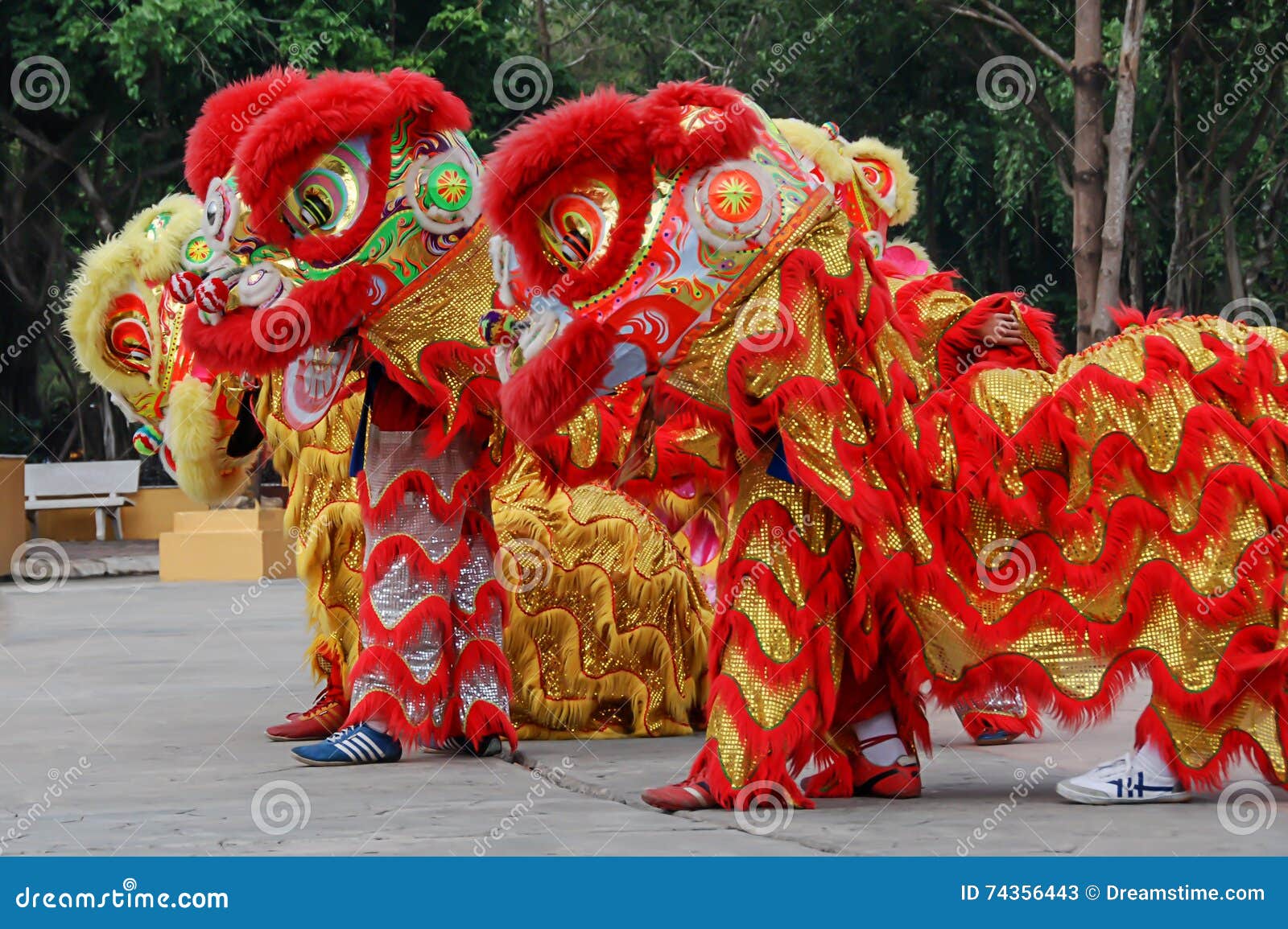 Lion dance editorial stock photo. Image of dance, lion 74356443