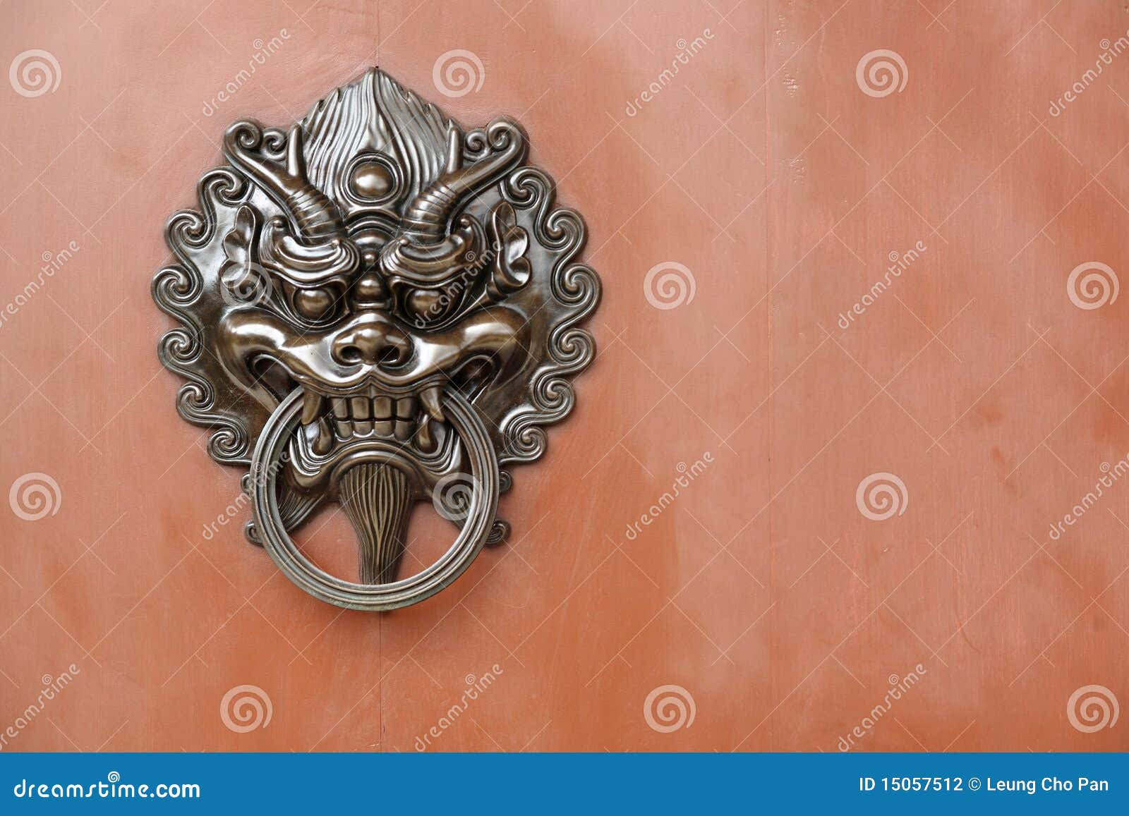 Lion door lock stock photo. Image of harmony, door, gate 15057512