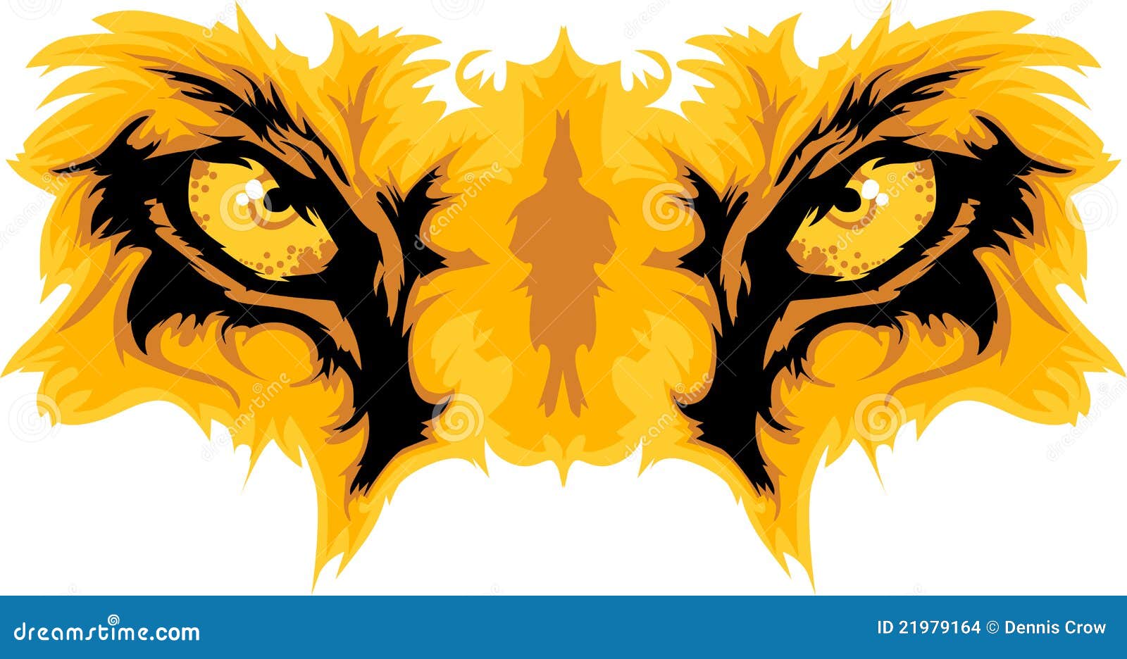 Lion Eyes Mascot Graphic stock vector. Illustration of predator - 21979164
