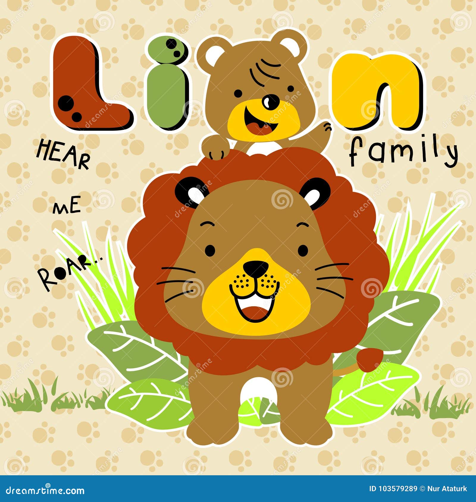 Download Lion family cartoon vector stock vector. Illustration of ...