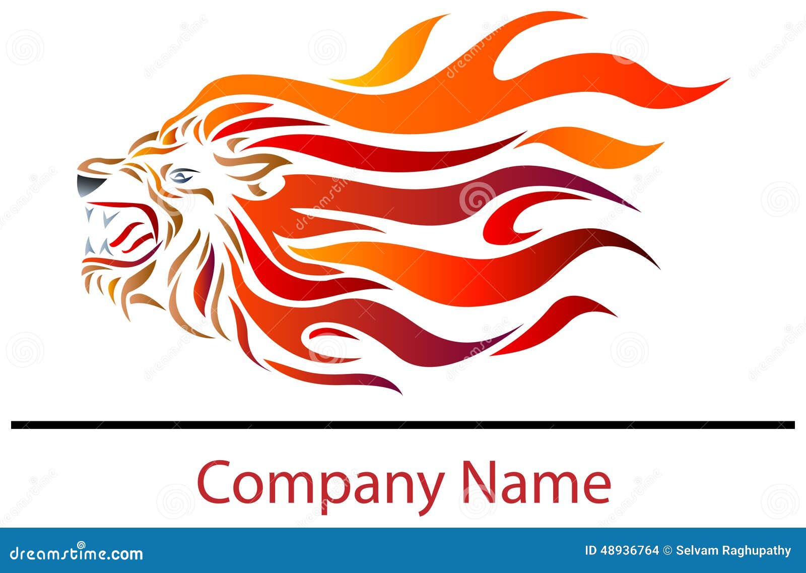 Lion Fire Stock Vector Illustration Of Mammal Flame