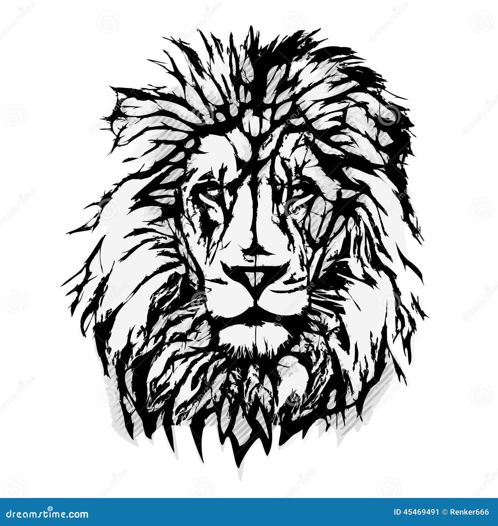 lion head graphic