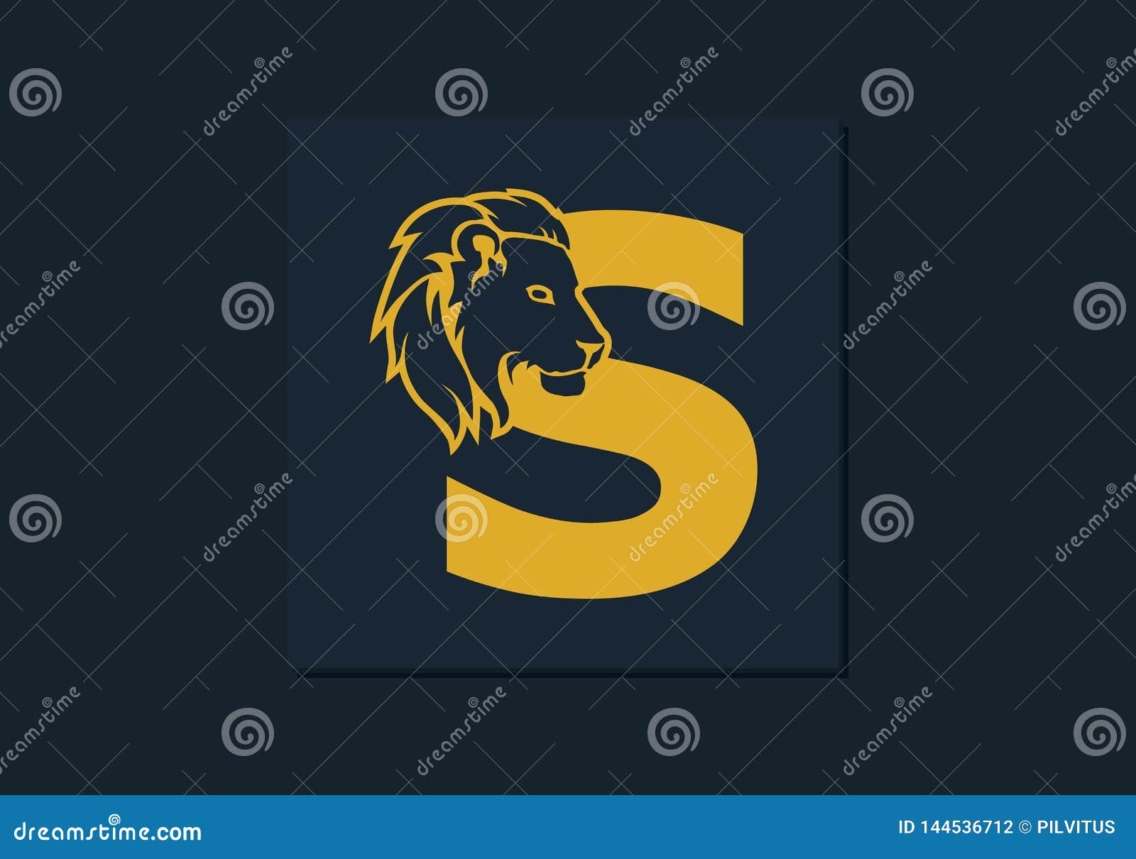 Lion Head Inside Letter S. Abstract, Creative Emblem for Logotype, Brand  Identity, Company, Corporate, Entity Name Stock Illustration - Illustration  of design, greeting: 144536712