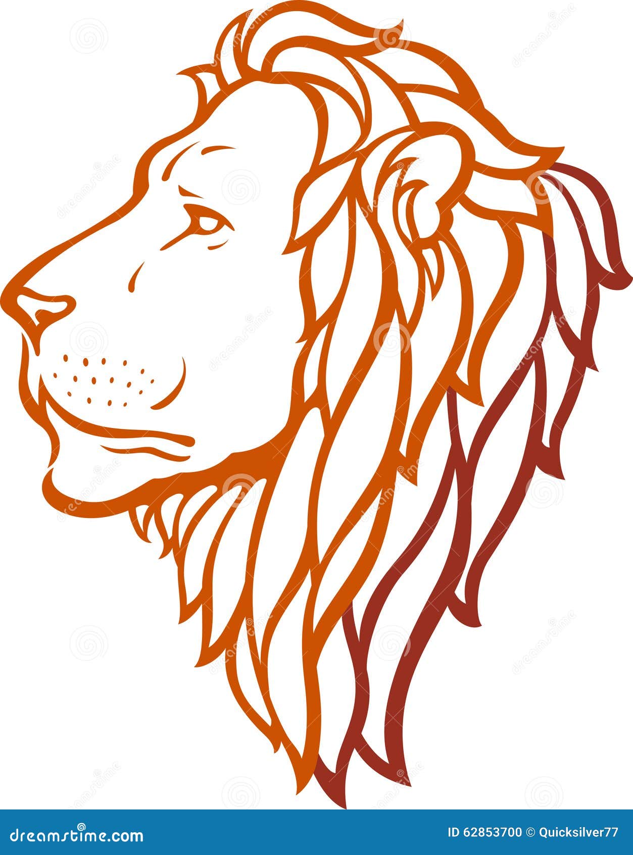 Lion Head stock vector. Illustration of symbol, leader - 62853700