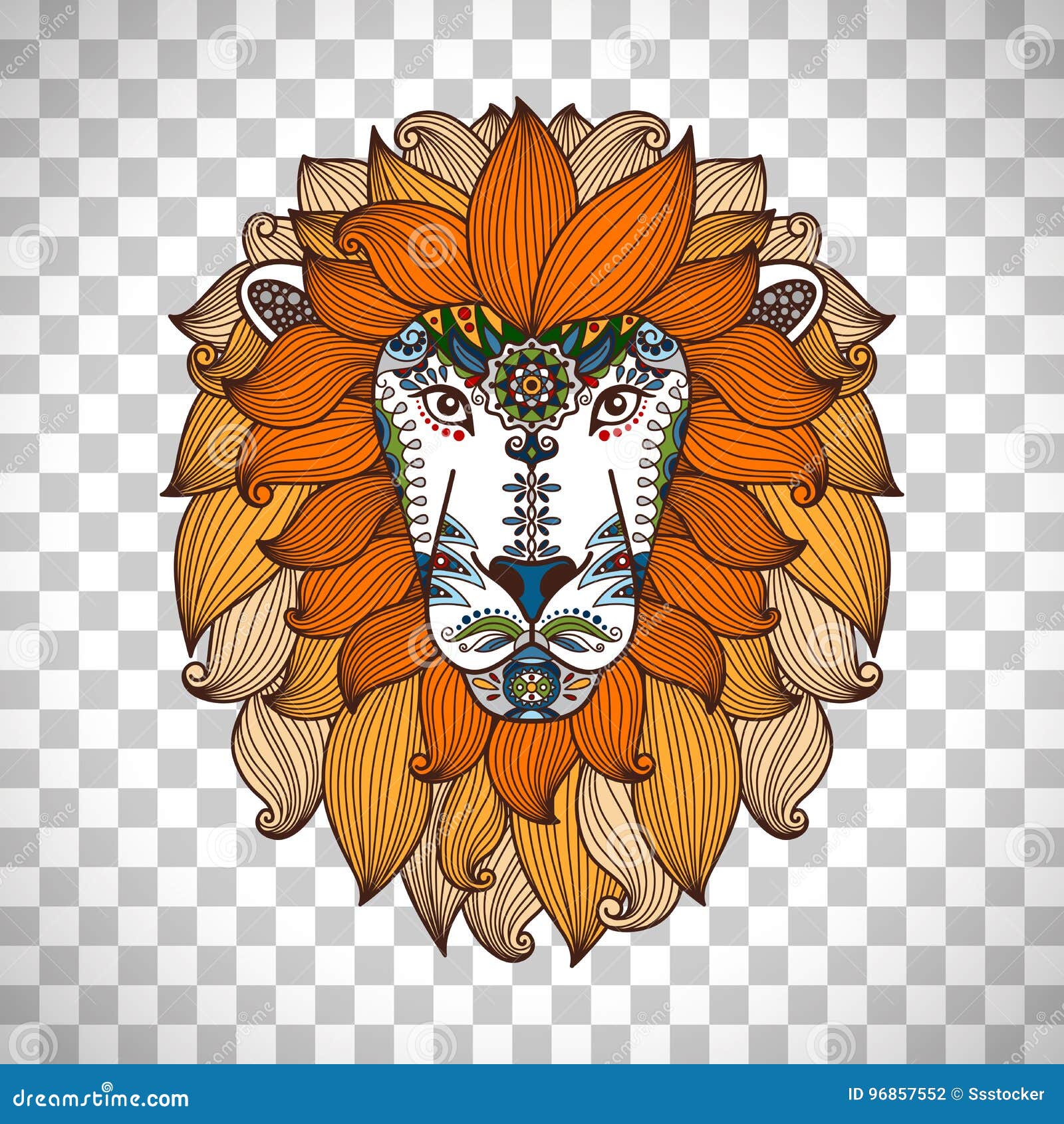 Free Free 157 Boho Lion Mandala Svg SVG PNG EPS DXF File
