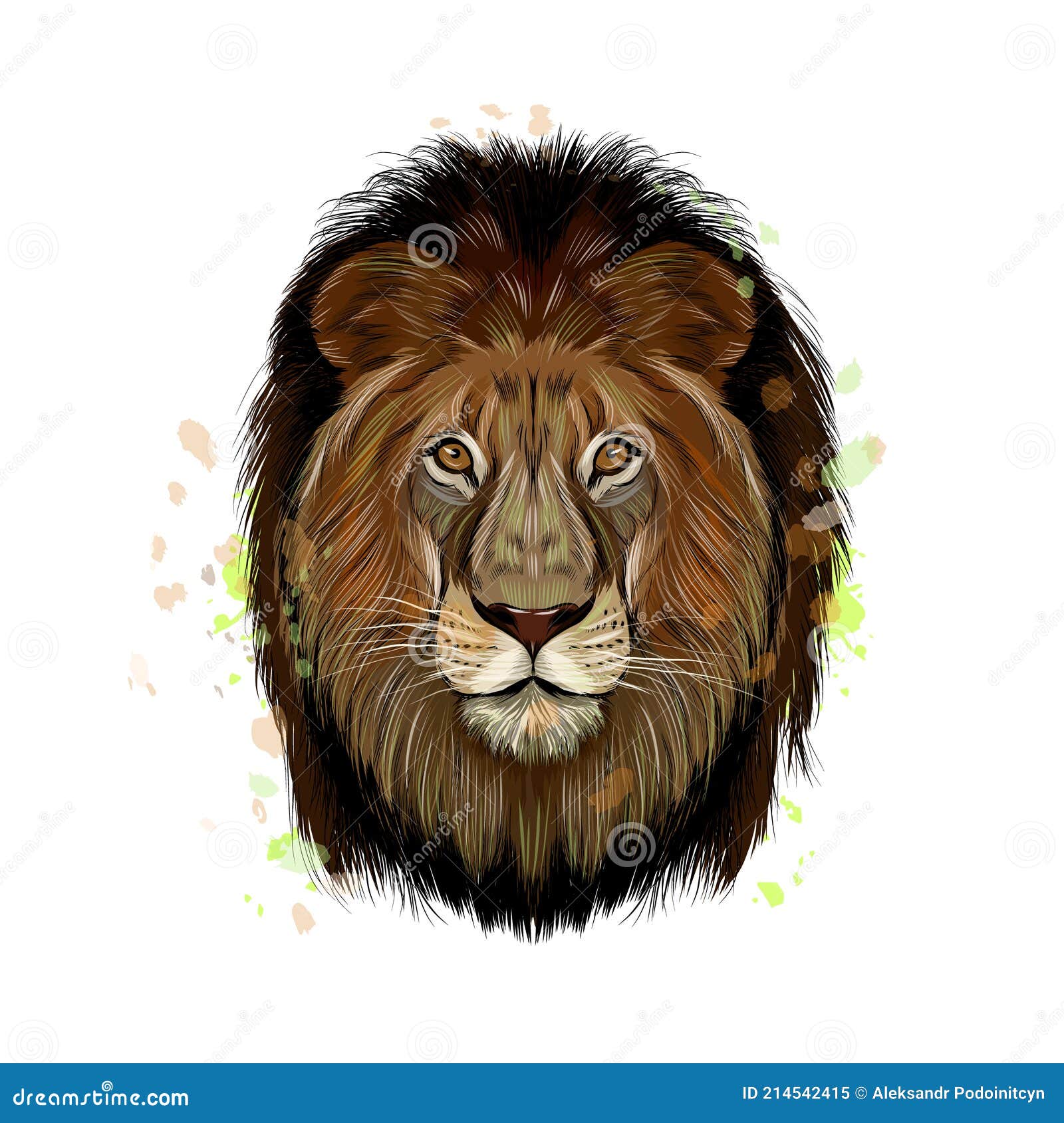 Painted cute funny lion sticker, design element, print, colorful hand  drawing, cartoon character, vector illustration, caricature, isolated with  white Stock Vector Image & Art - Alamy