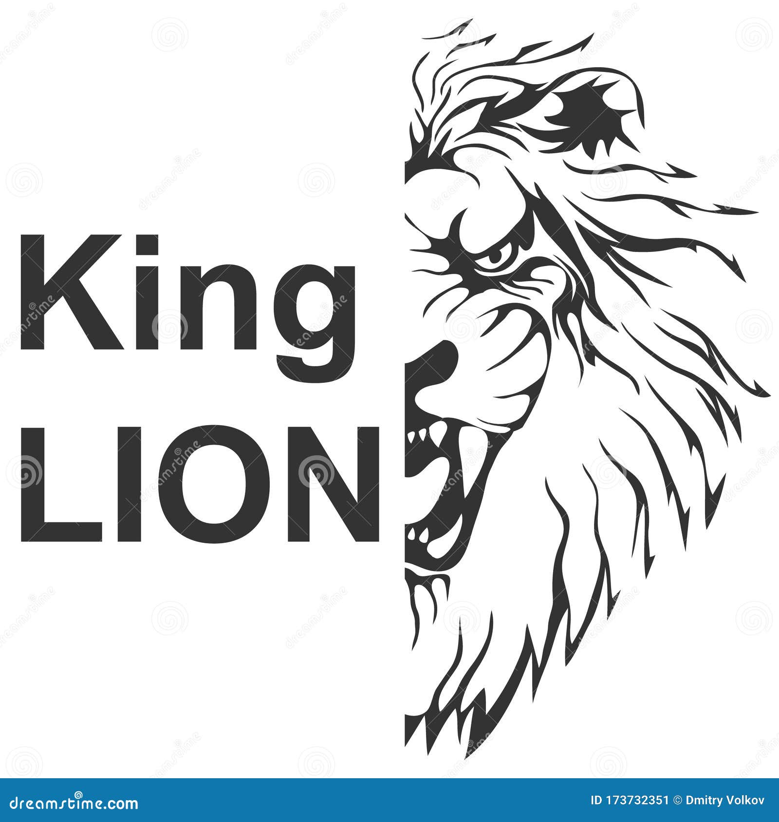 Lion Head Silhouette Half Lion Head In Black Tones Isolated On White Lion King Vector Vector Illustration Stock Vector Illustration Of Drawing Coat 173732351