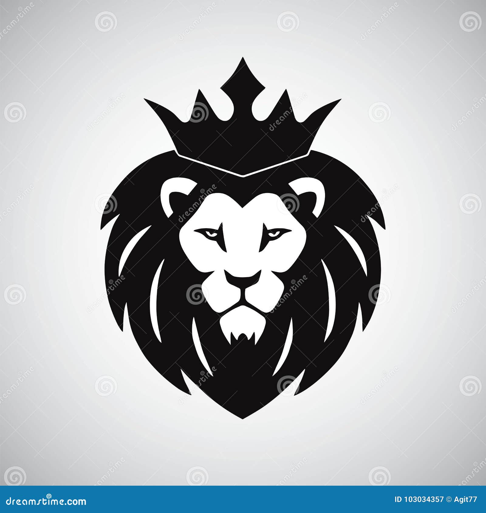 lion king with crown logo