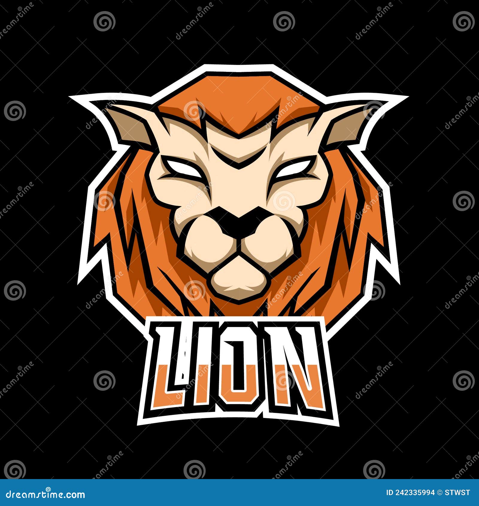 Premium Vector  Lion pirates esport mascot logo design