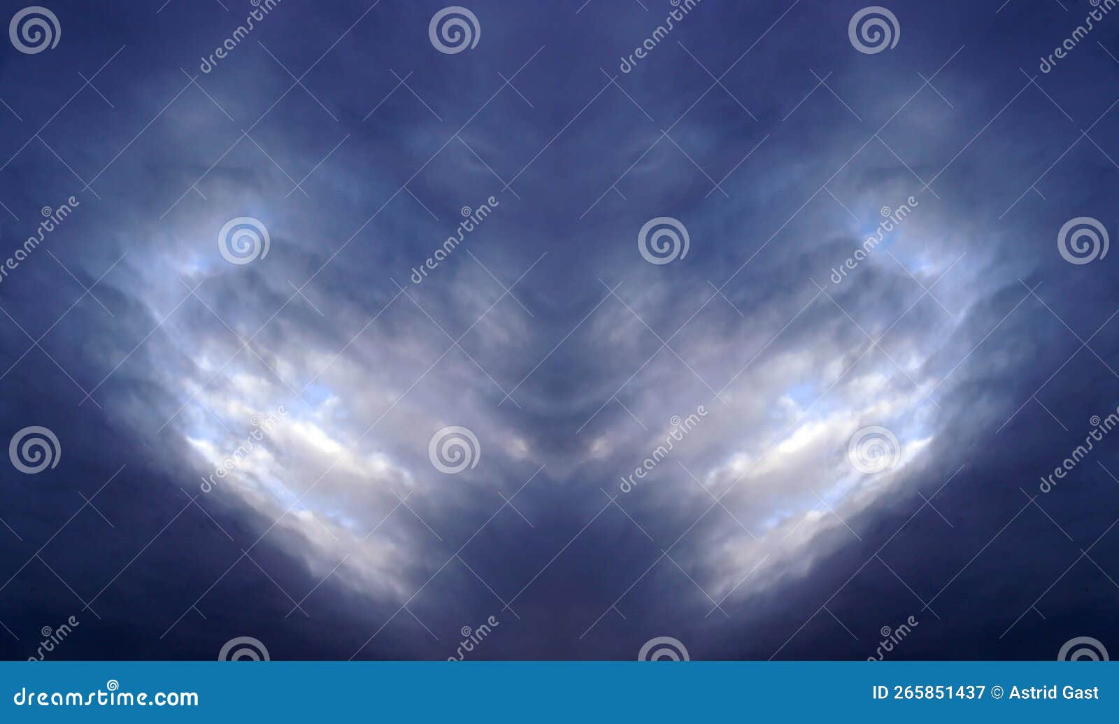 A Lion or Monkey Face in the Clouds Stock Illustration Illustration