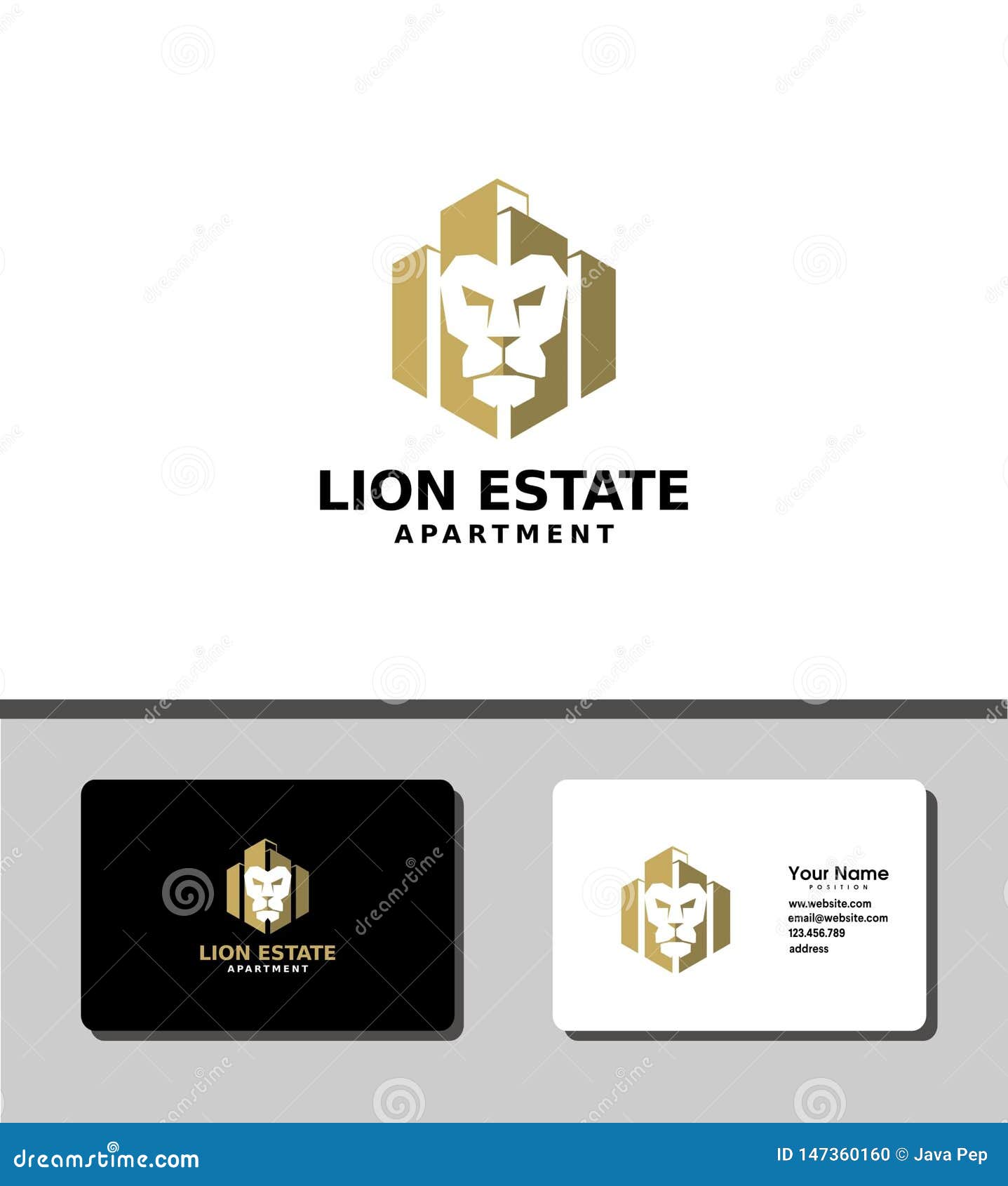 Lion realestate logo editorial image. Illustration of apartment 147360160