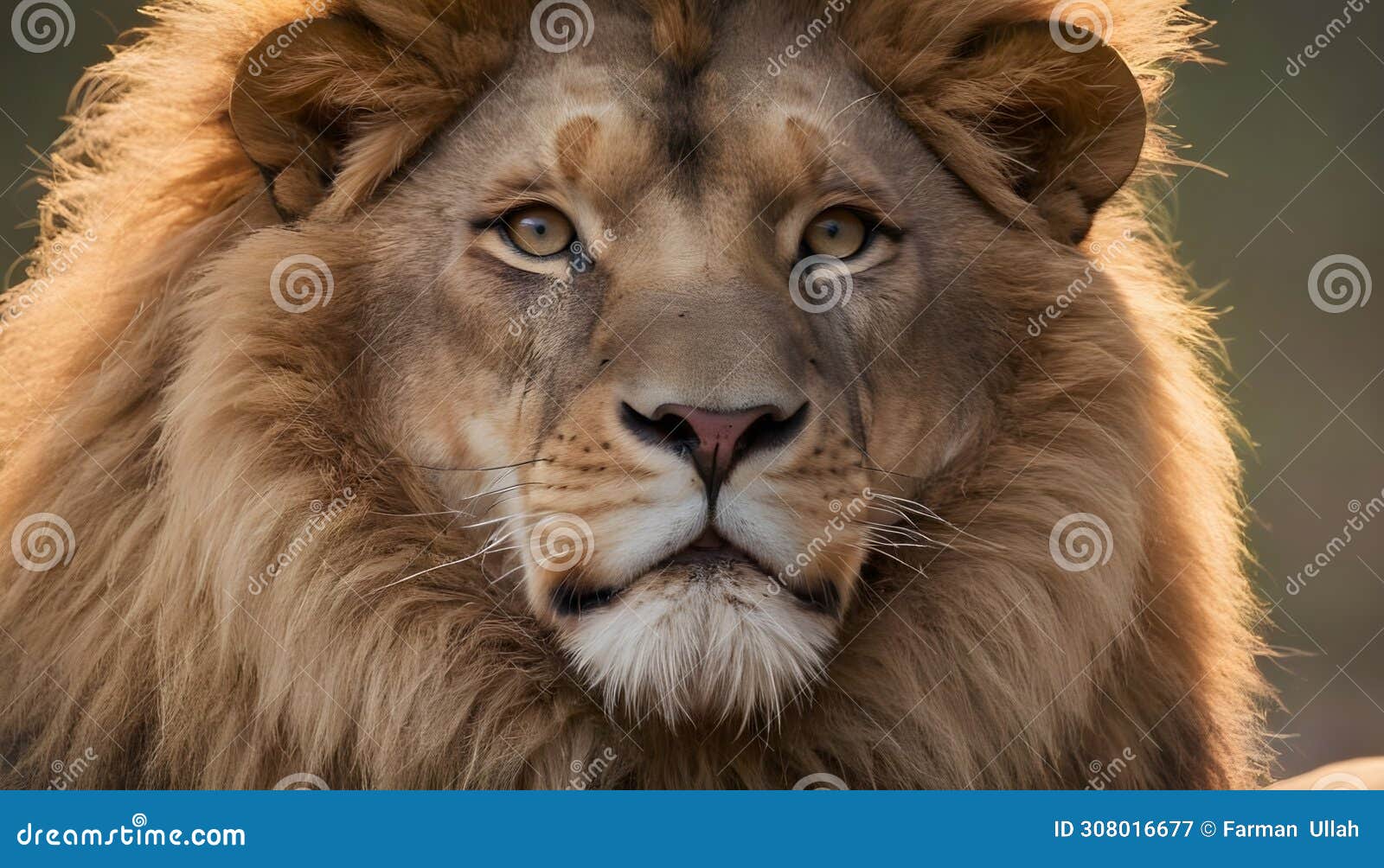 lion setting in solid ground