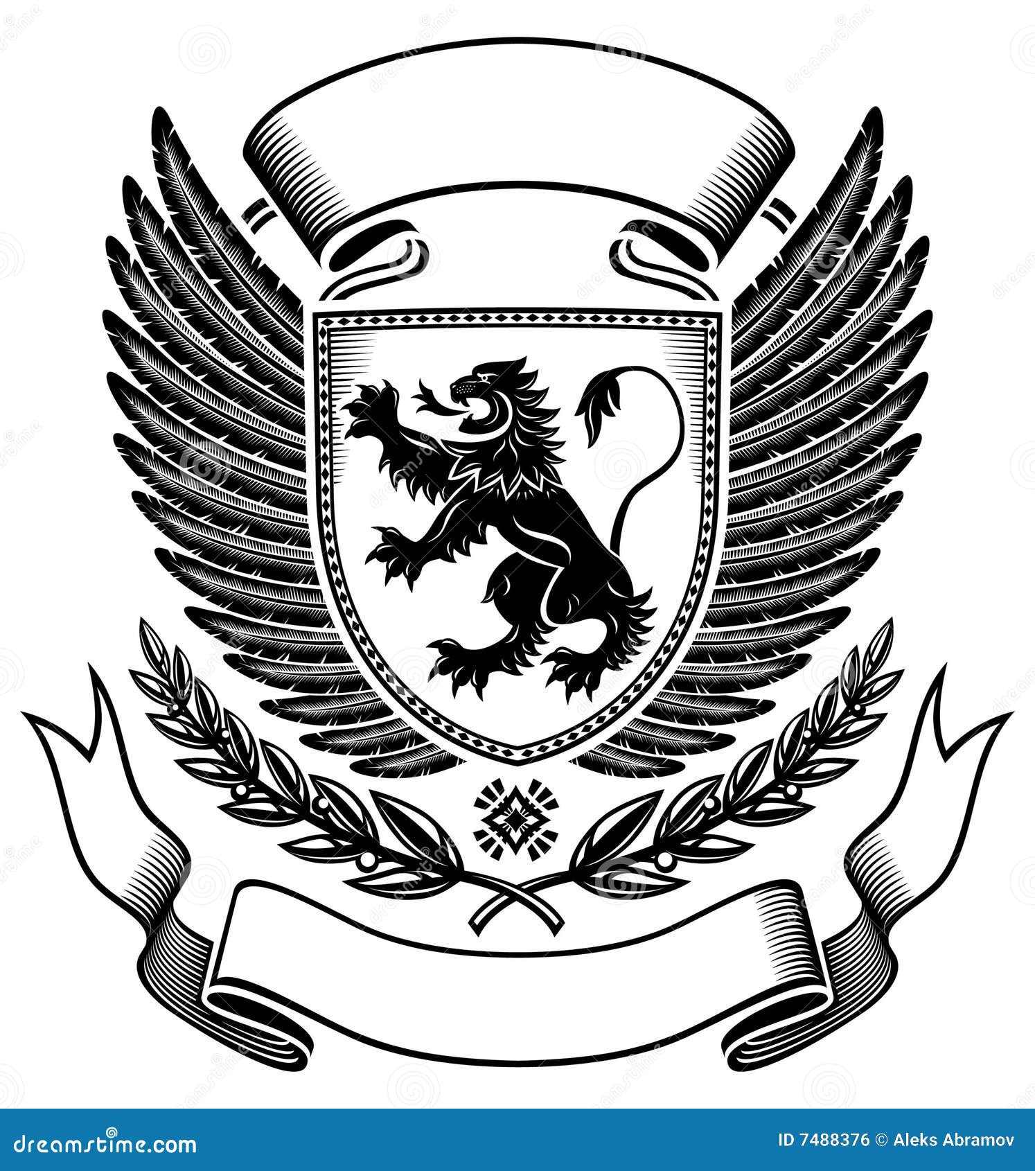 lion shield insignia