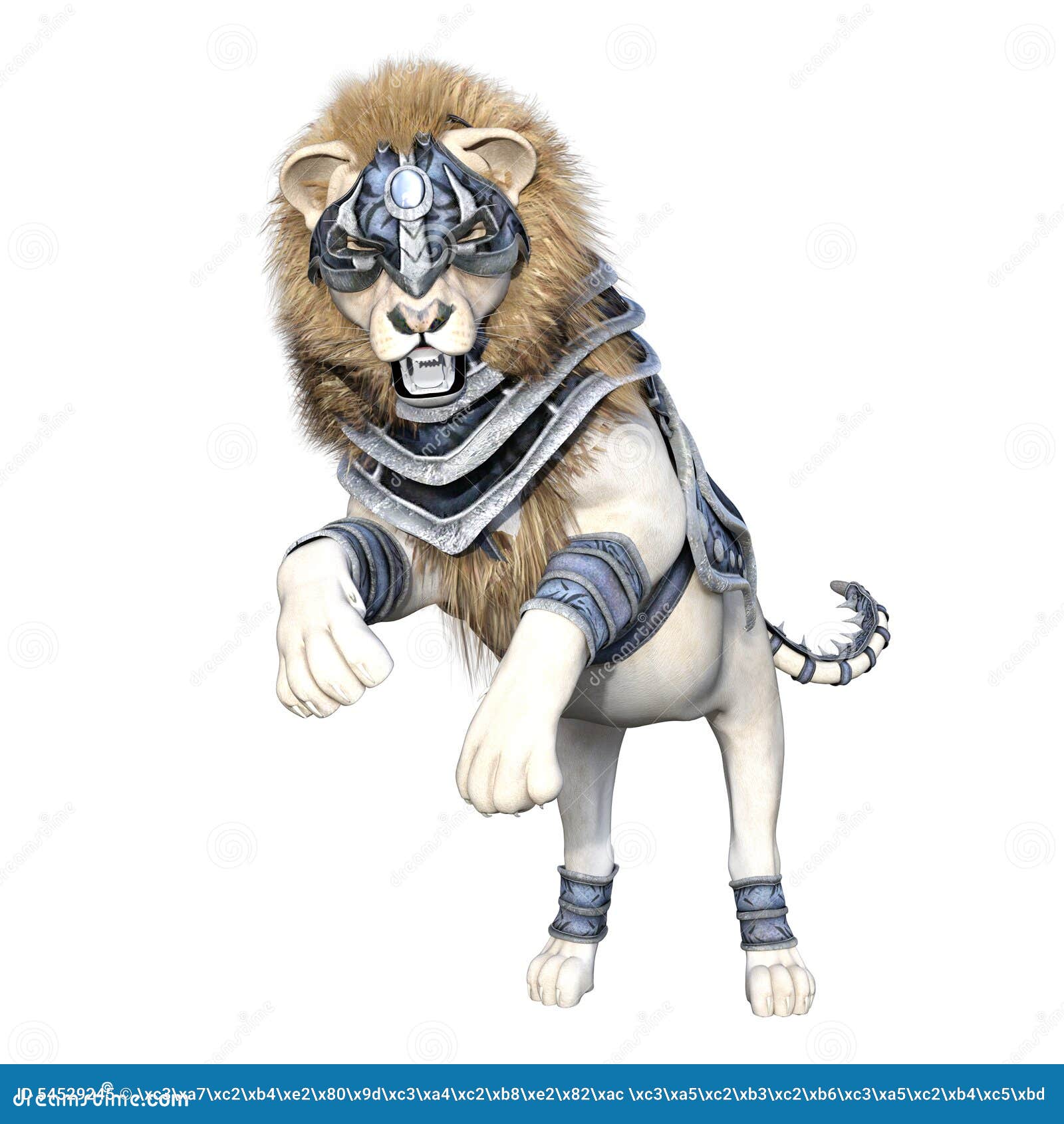 Lion soldier stock illustration. Illustration of fantasy 54529245