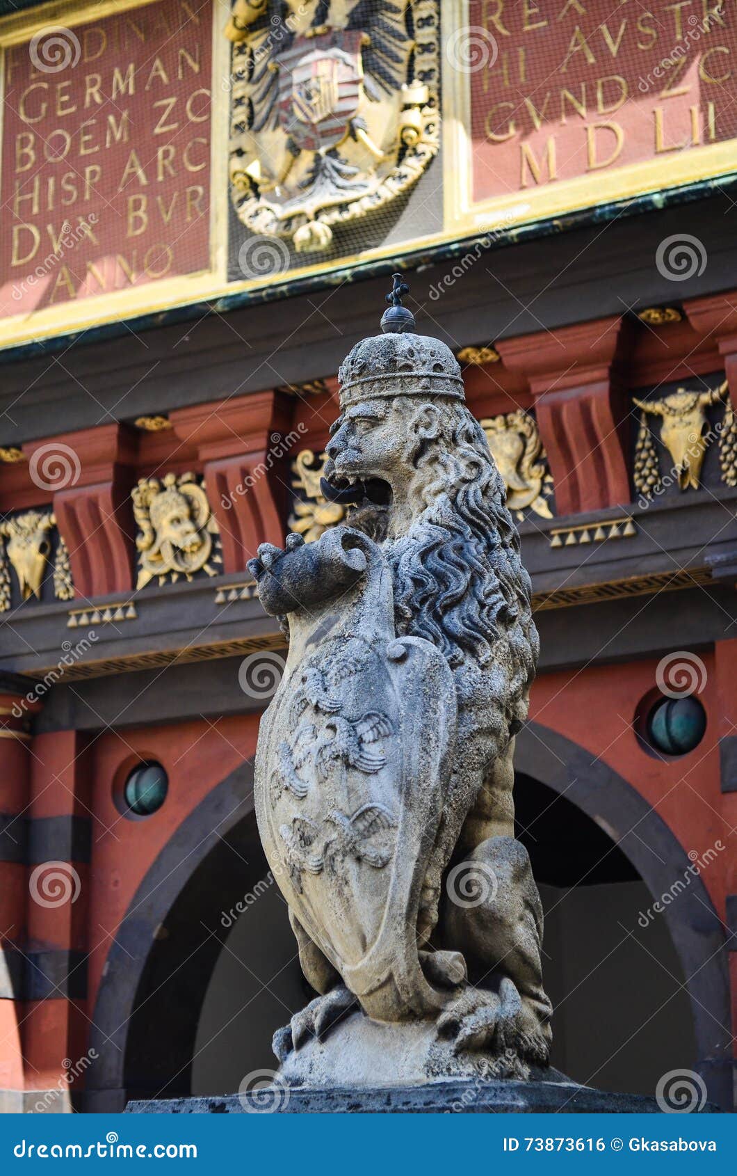 Lion Statue Vienna, Austria Stock Photo Image of landscape, castle