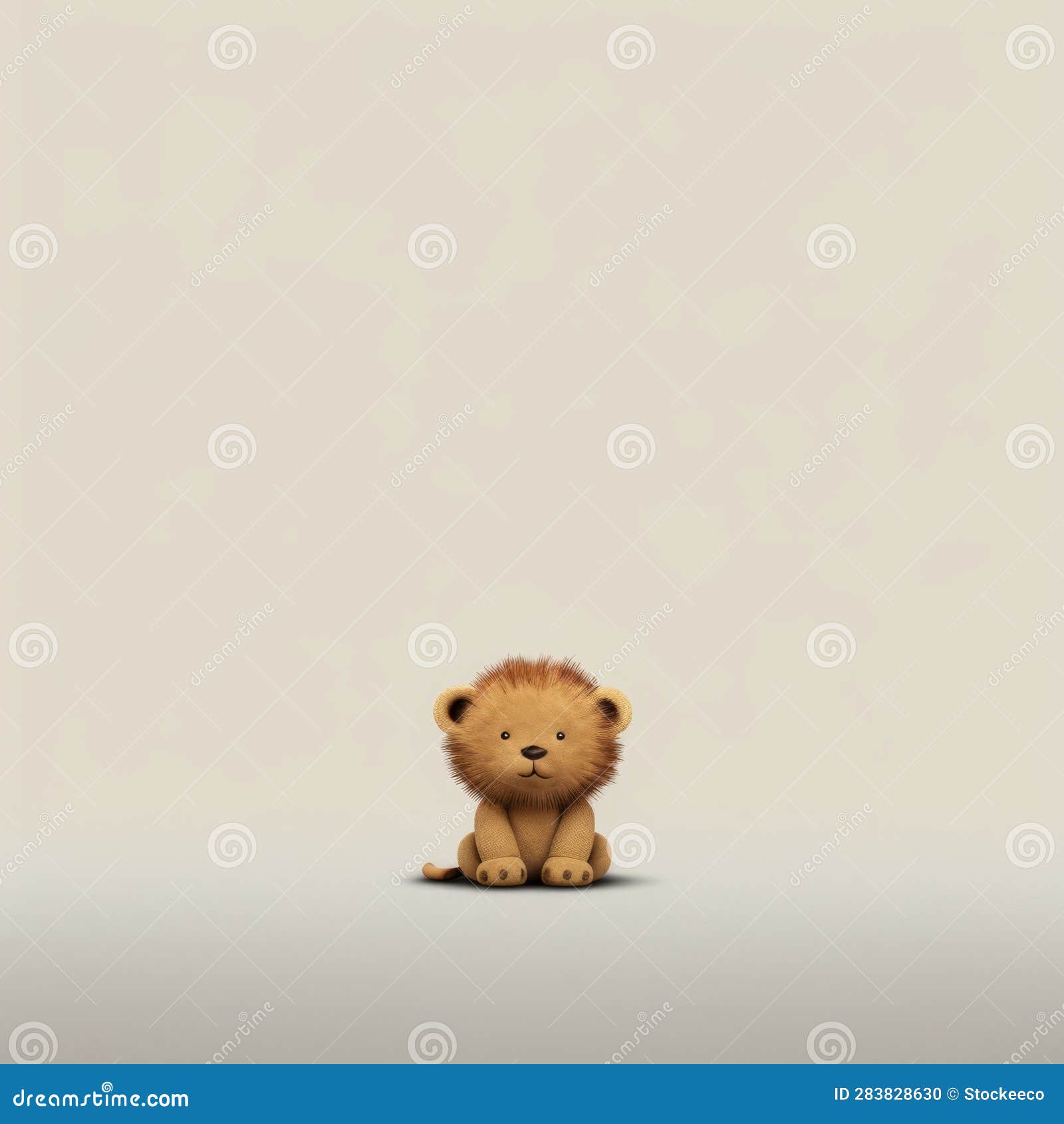 minimalist lion: digital art in 8k resolution
