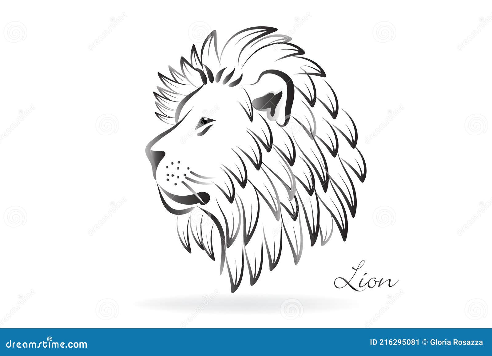 Lion Tattoo Logo Icon Vector Stock Vector - Illustration of banner, animal:  216295081
