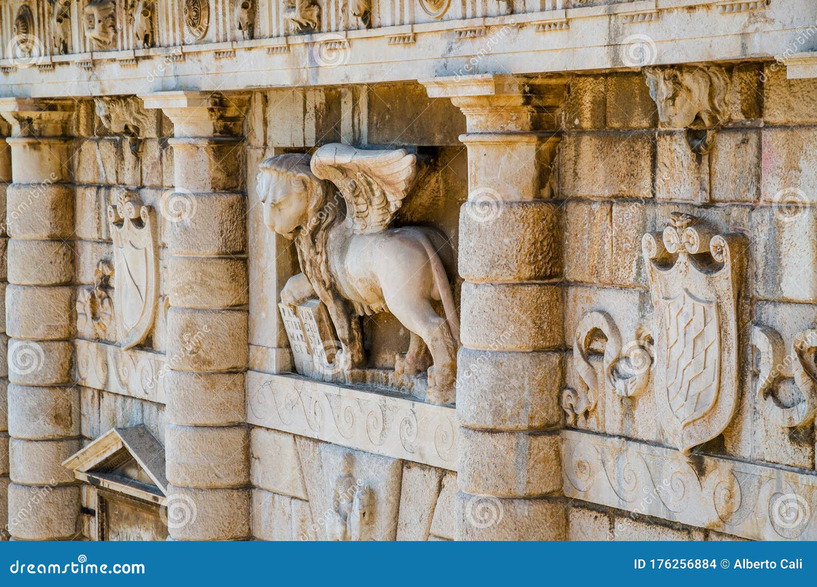 Lion Of Venice Zara Stock Photo Image Of City Pula 176256884