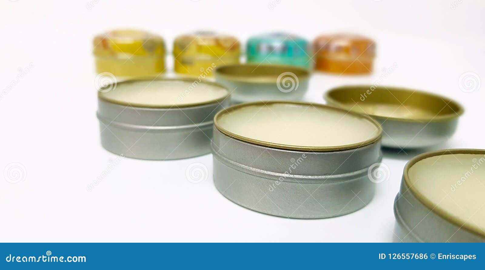 Lip Balms on White Background Stock Photo Image of natural, skin