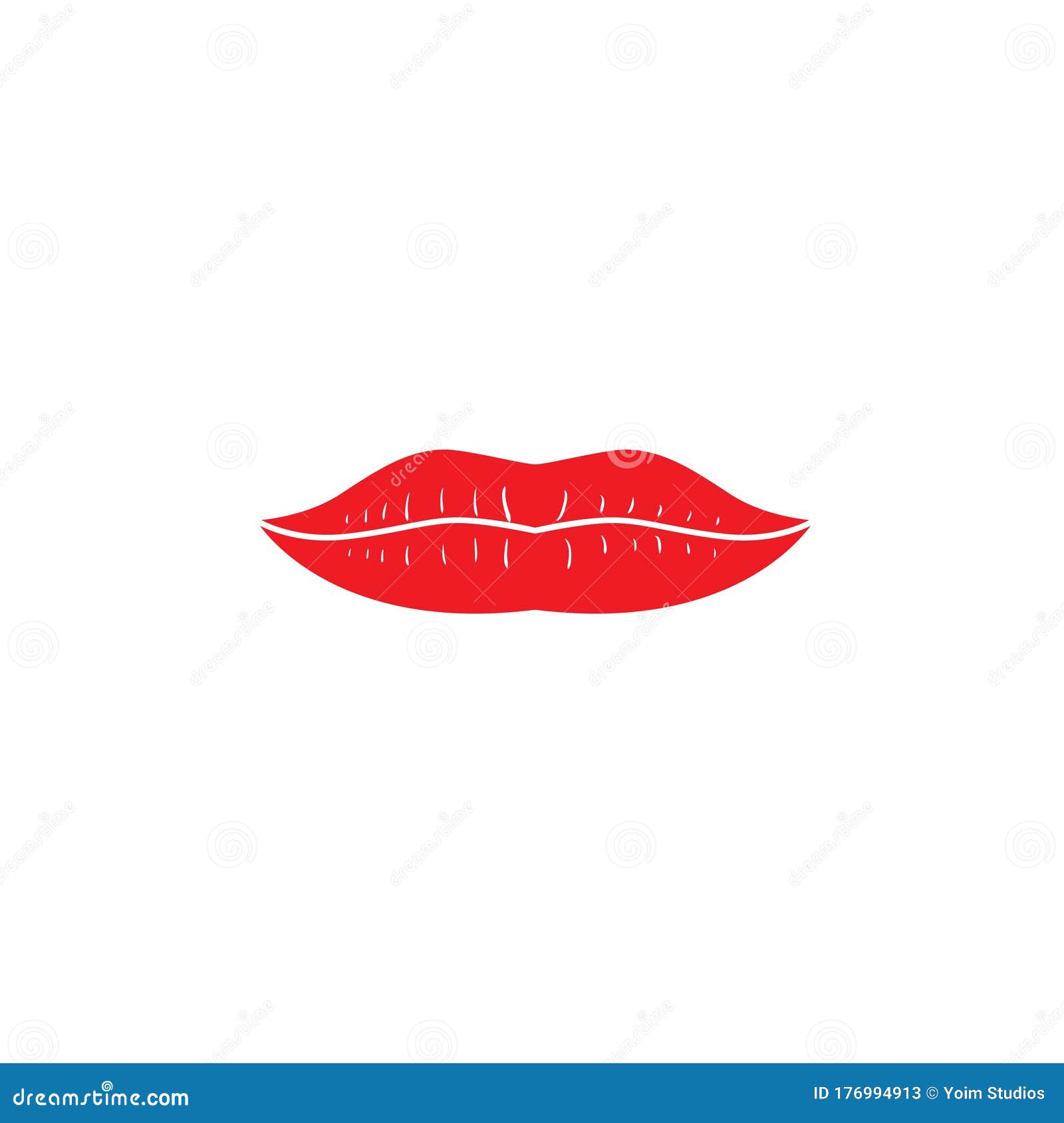 Lip Graphic Design Template Vector Isolated Stock Vector Illustration