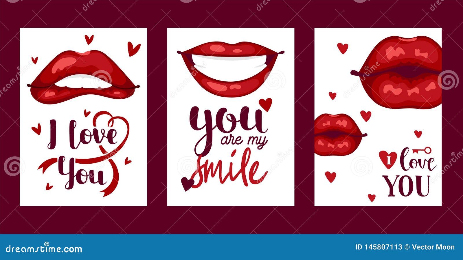 Lip Vector Pattern Cartoon Beautiful Red Lips in Kiss or Smile Fashion  Lipstick Mouth Kissing Lovely on Valentines Stock Vector - Illustration of  human, lover: 145807113