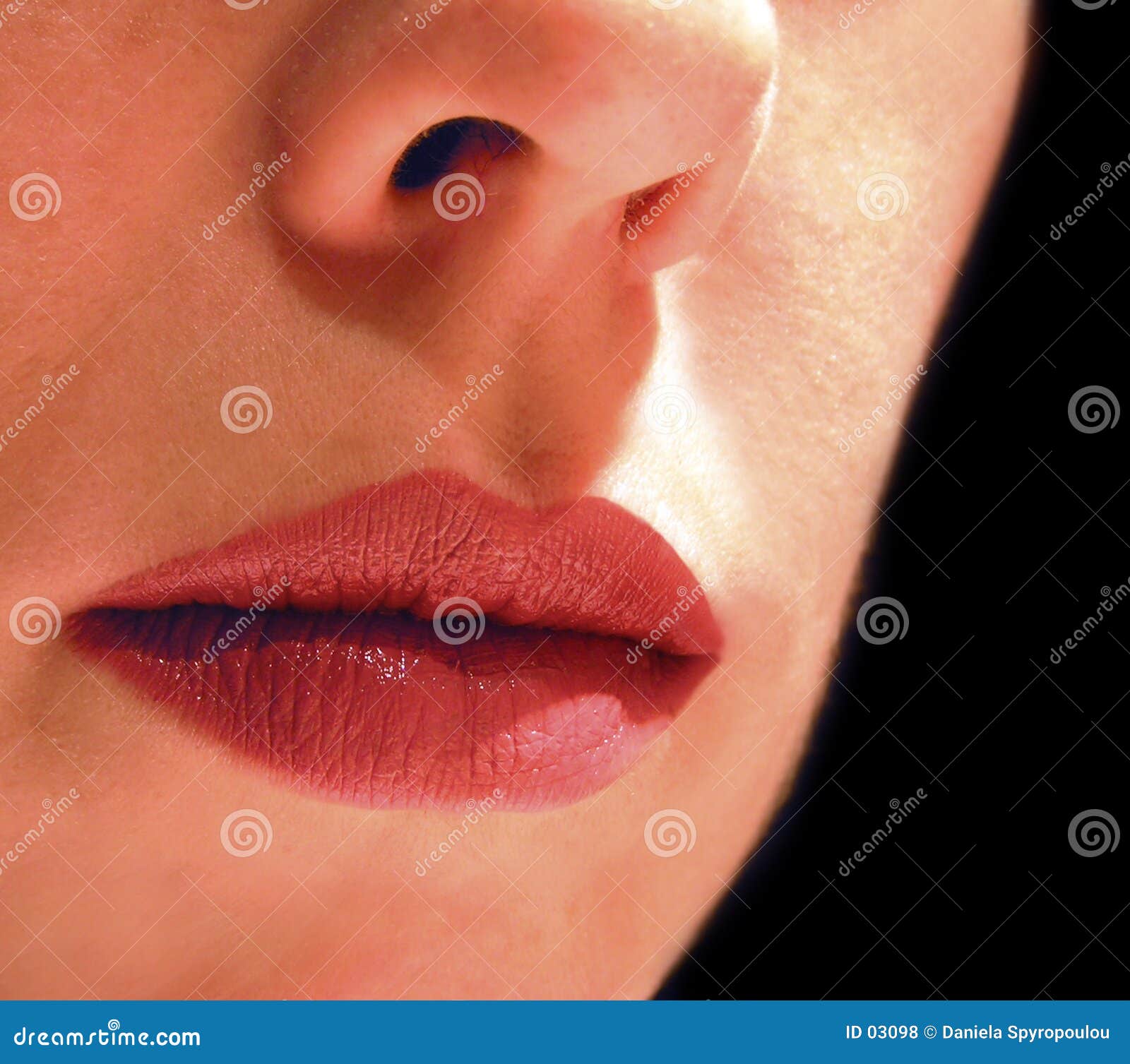 Lips stock photo. Image of face, lipstick, close, feminine 3098