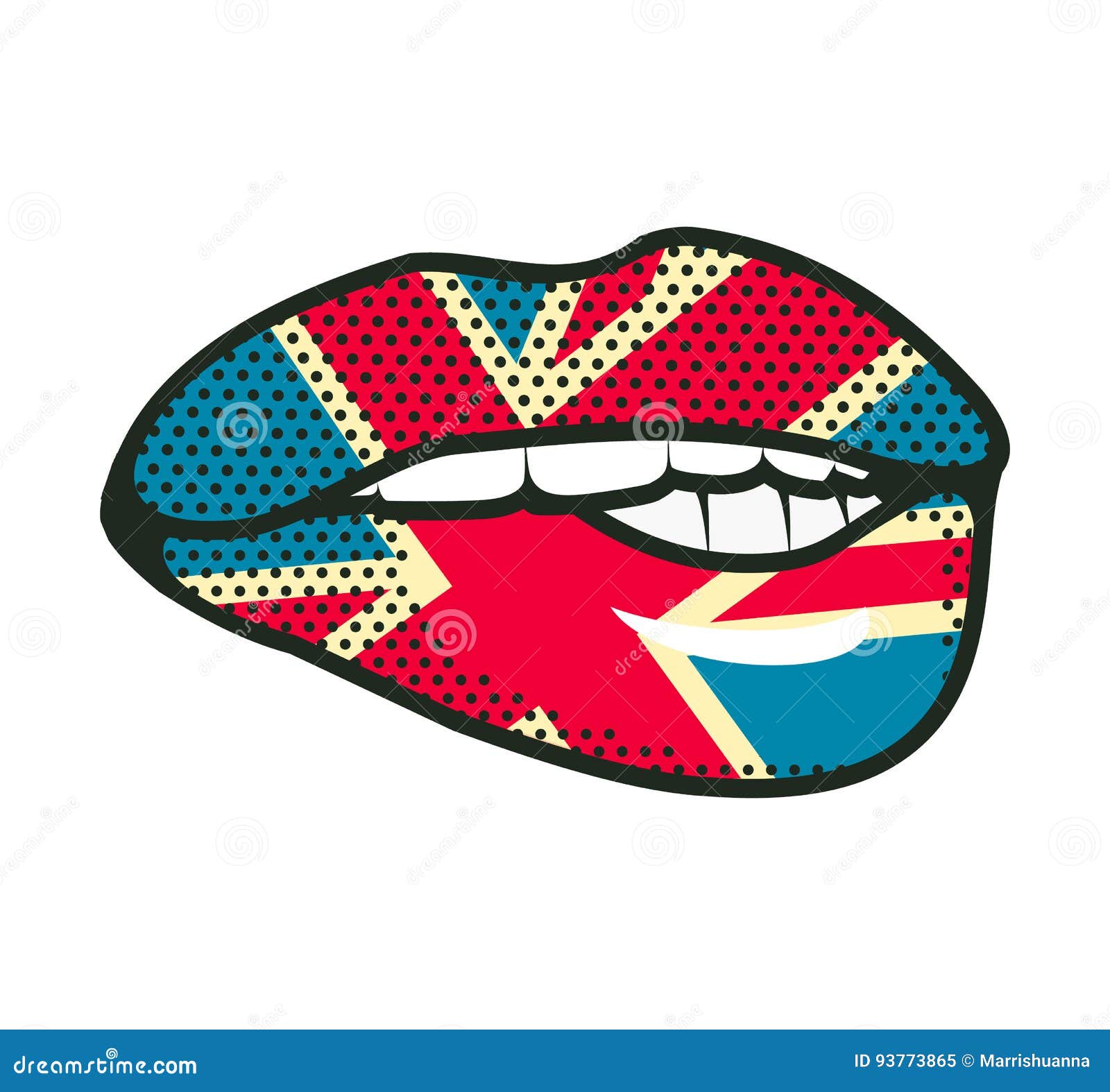 Lips British flag stock vector. Illustration of british 93773865