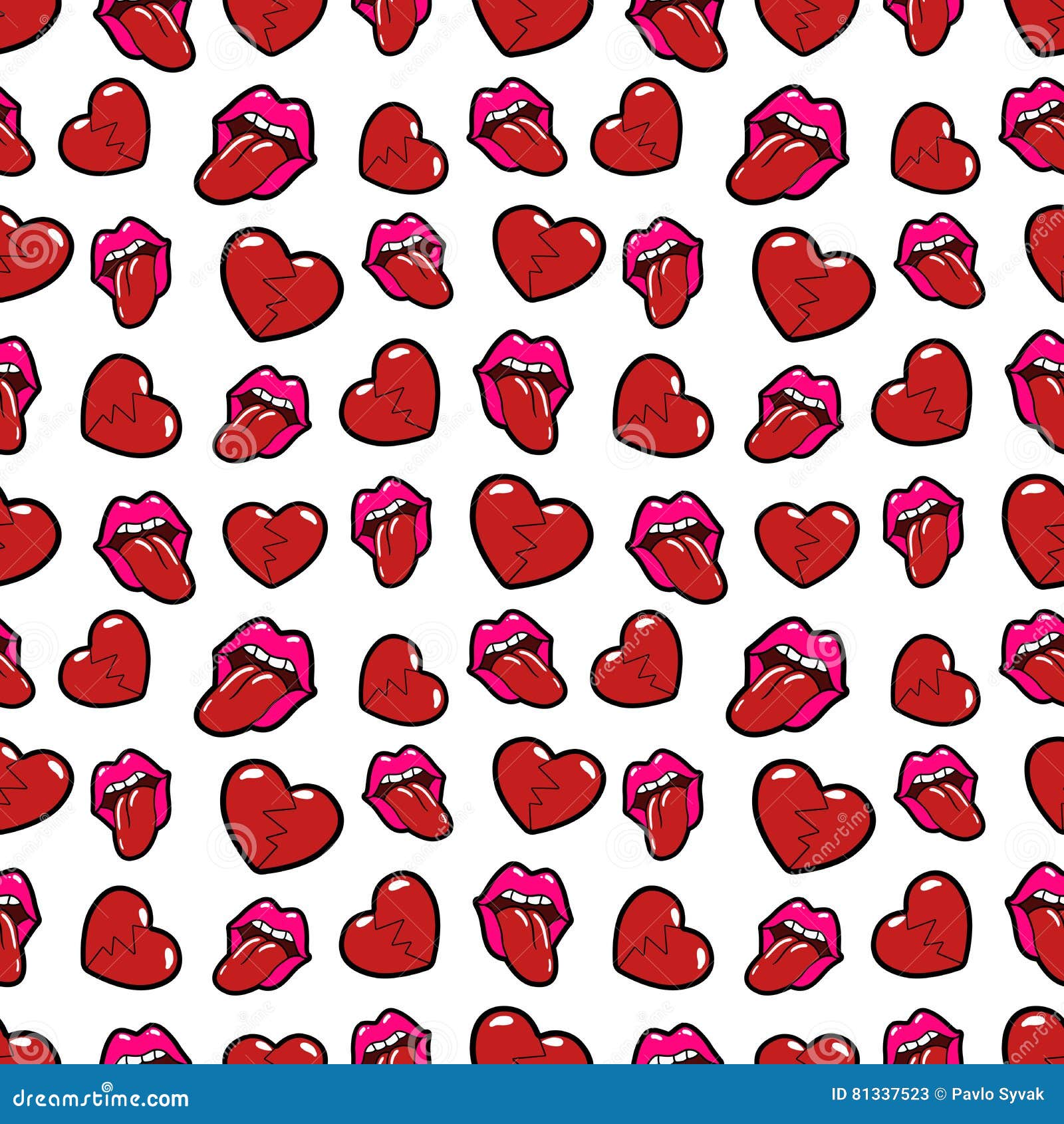 Broken Heart Template Lips And Broken Hearts Seamless Pattern Love Background Broken Heart Template Lips And Broken Hearts Seamless Pattern Love Background