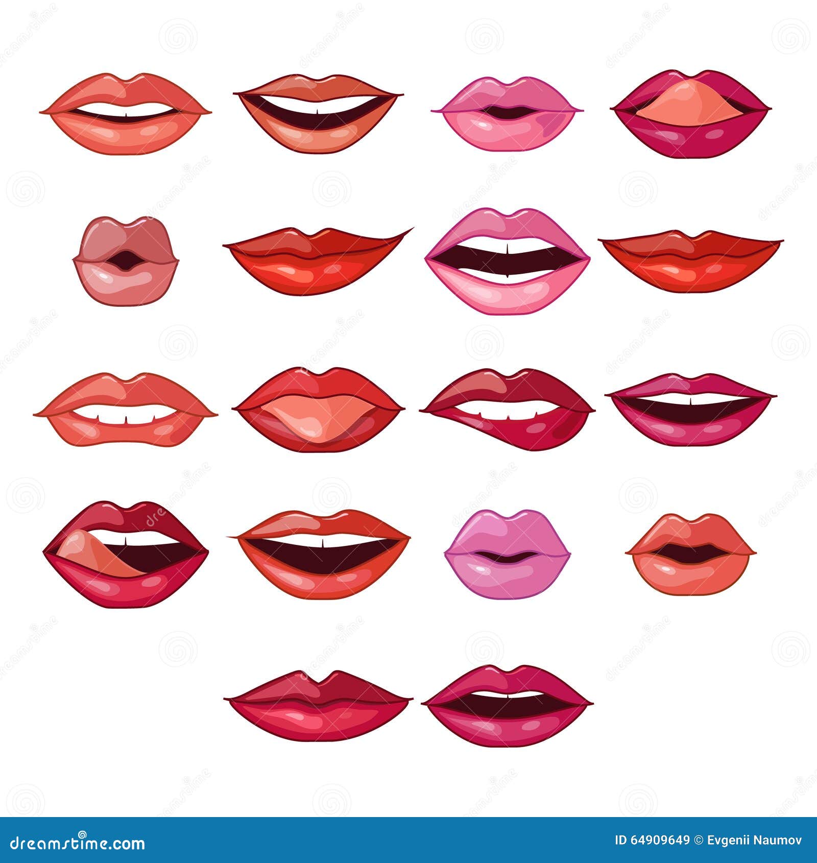 Lip Shapes Cliparts, Stock Vector and Royalty Free Lip Shapes Illustrations