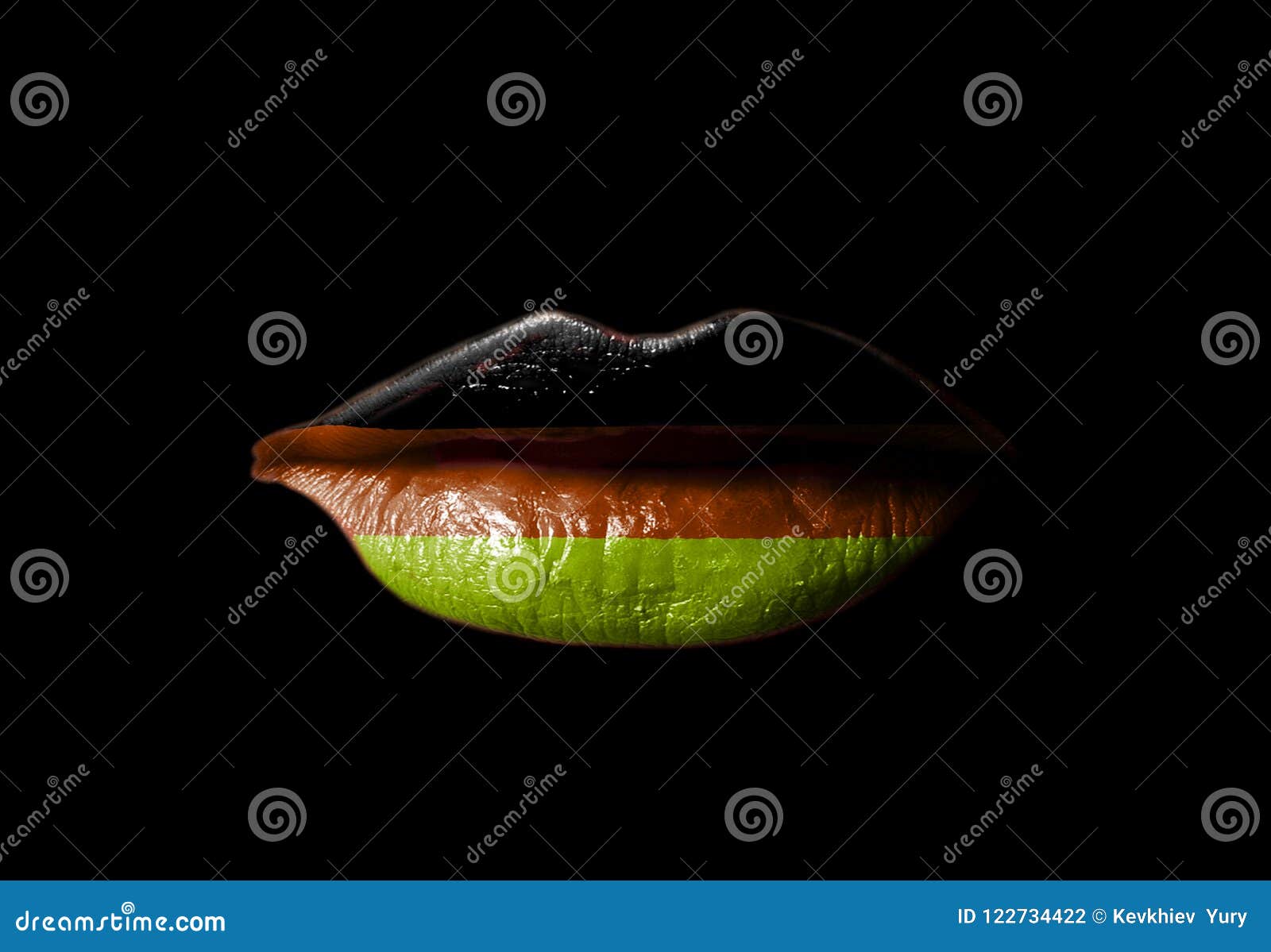 Lips with German flag stock photo. Image of independence 122734422