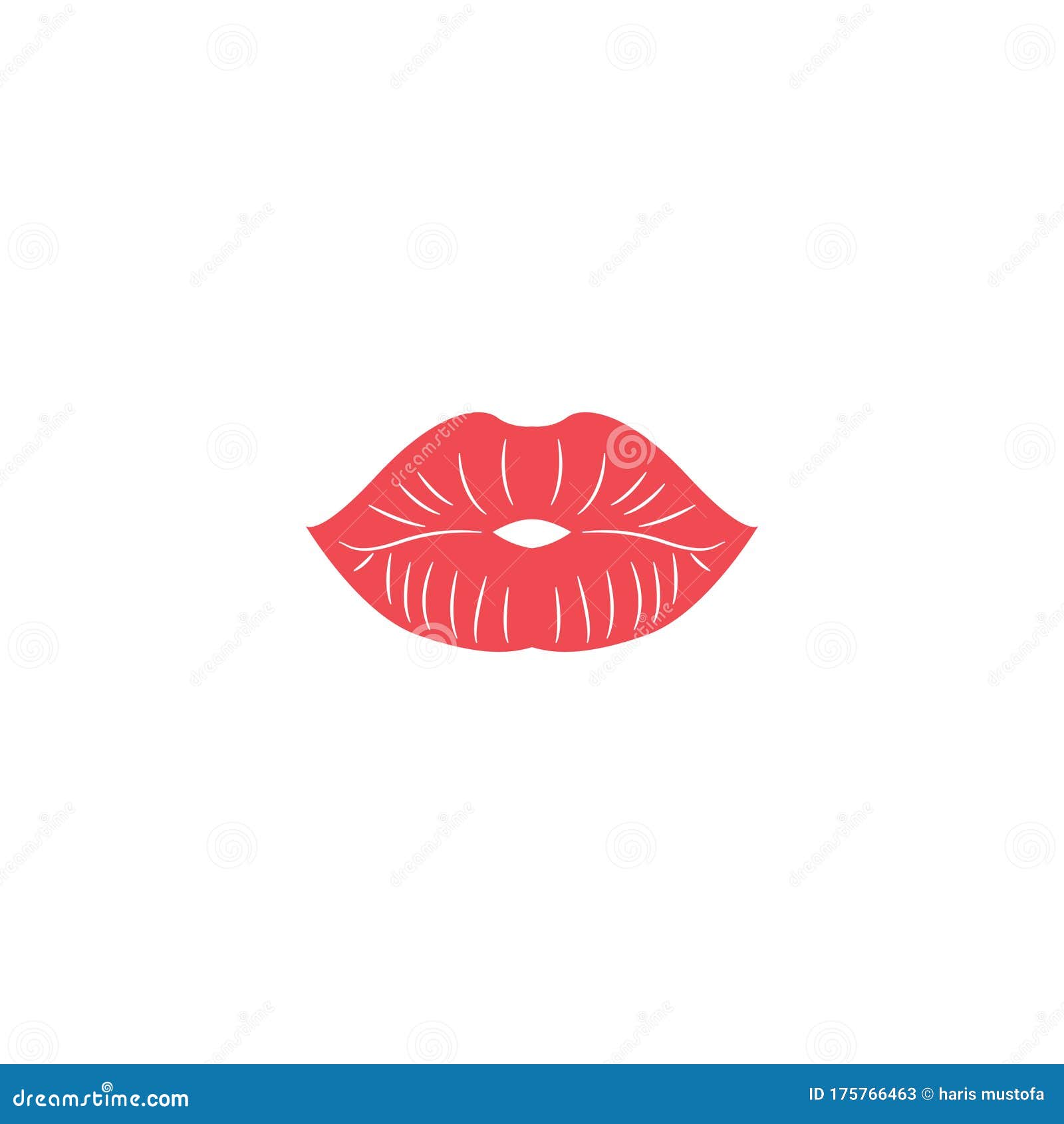 Lips Graphic Design Template Vector Isolated Stock Vector