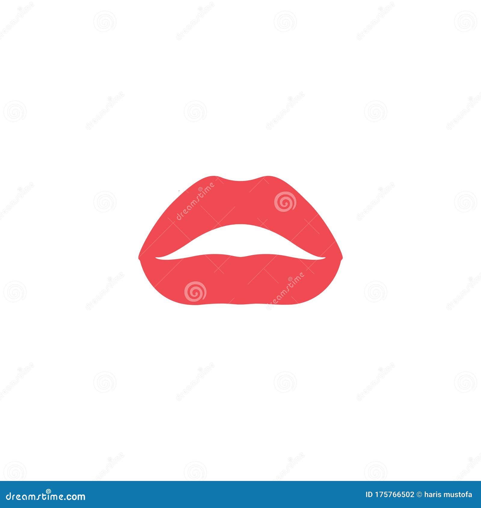 Lips Graphic Design Template Vector Isolated Stock Vector