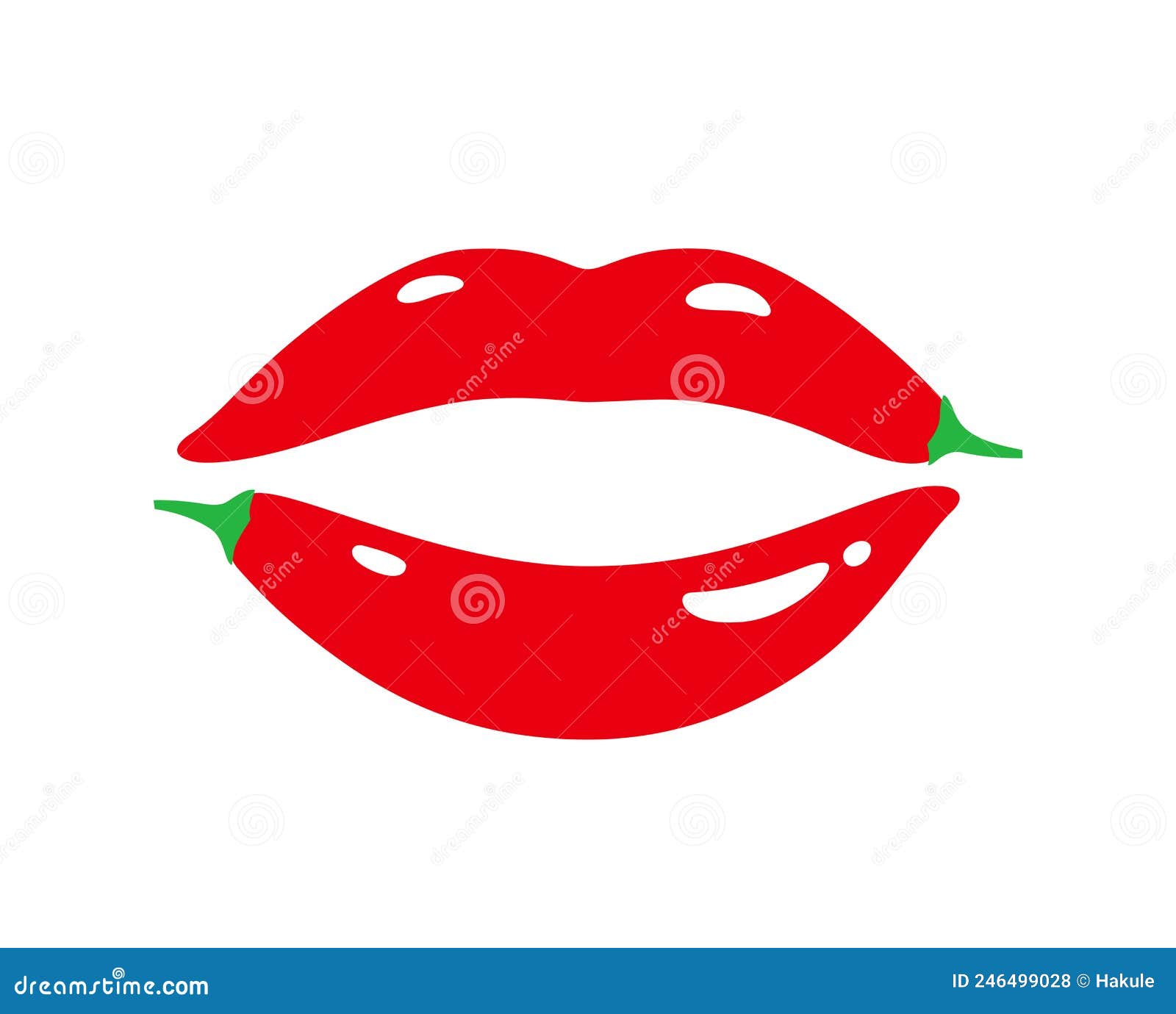 Lips of Pepper, Vector Illustration Stock Vector Illustration of talk
