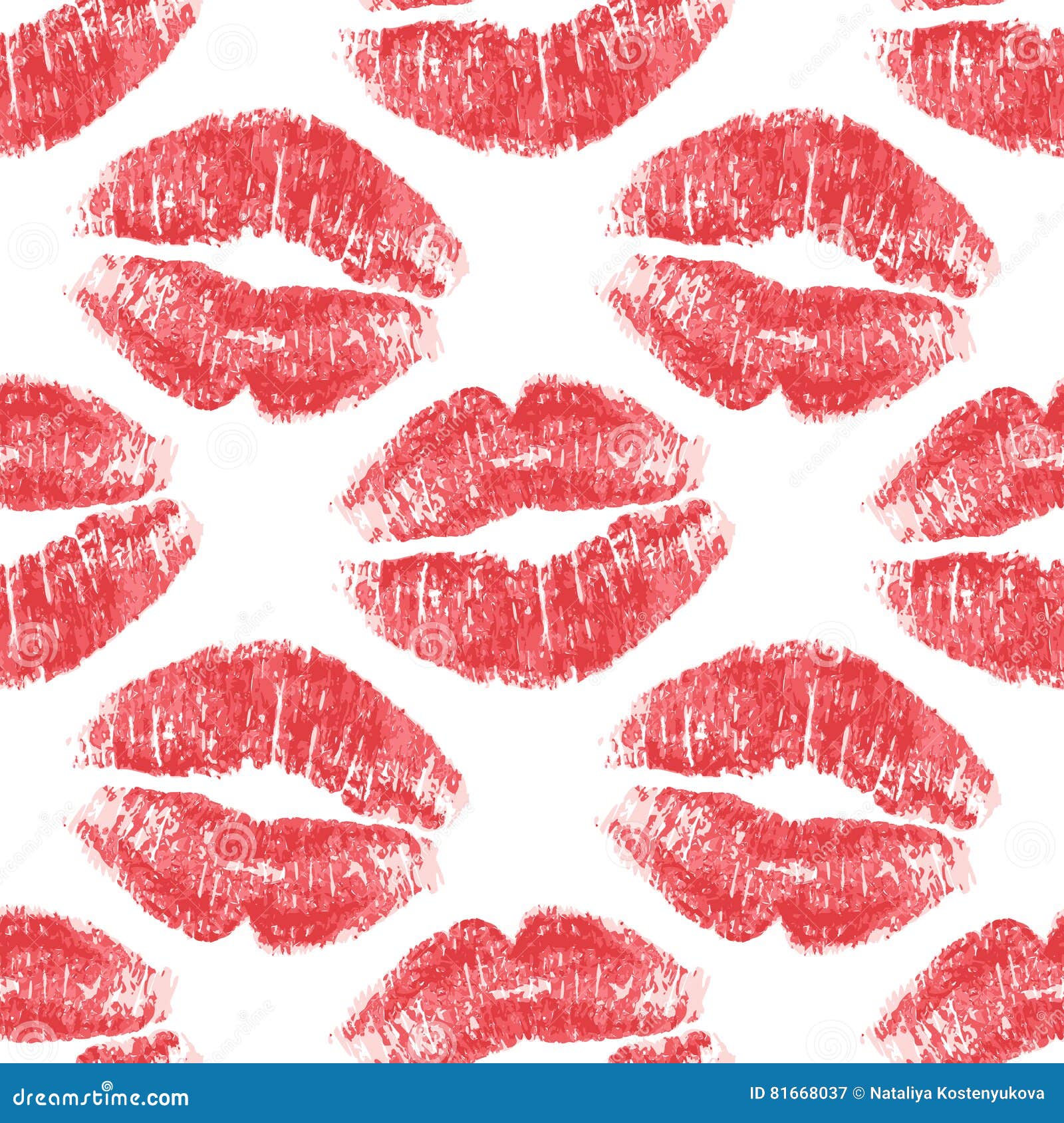 Lips print seamless stock vector. Illustration of lips 81668037