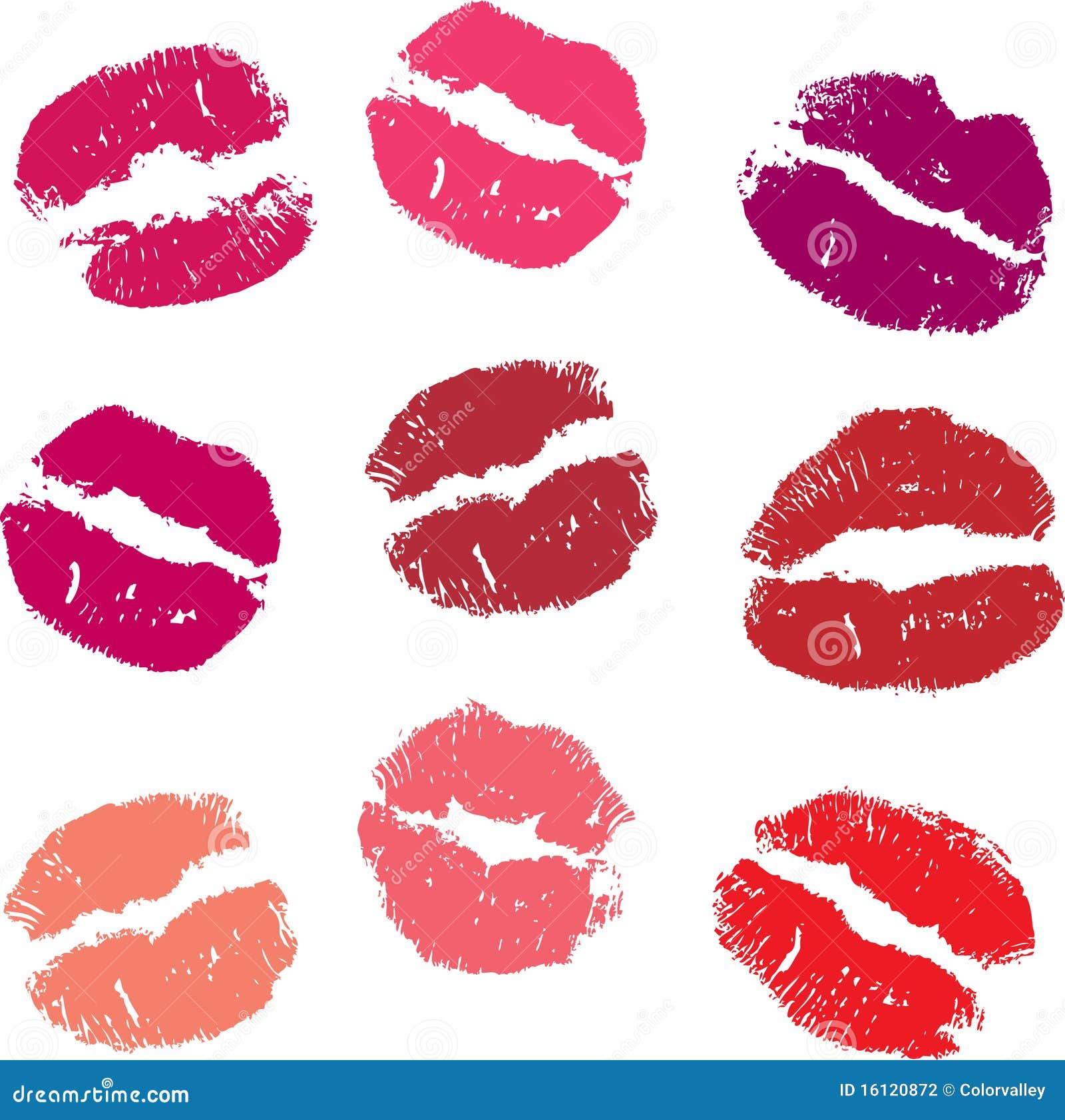 Lips prints stock vector. Illustration of rose, mouth 16120872