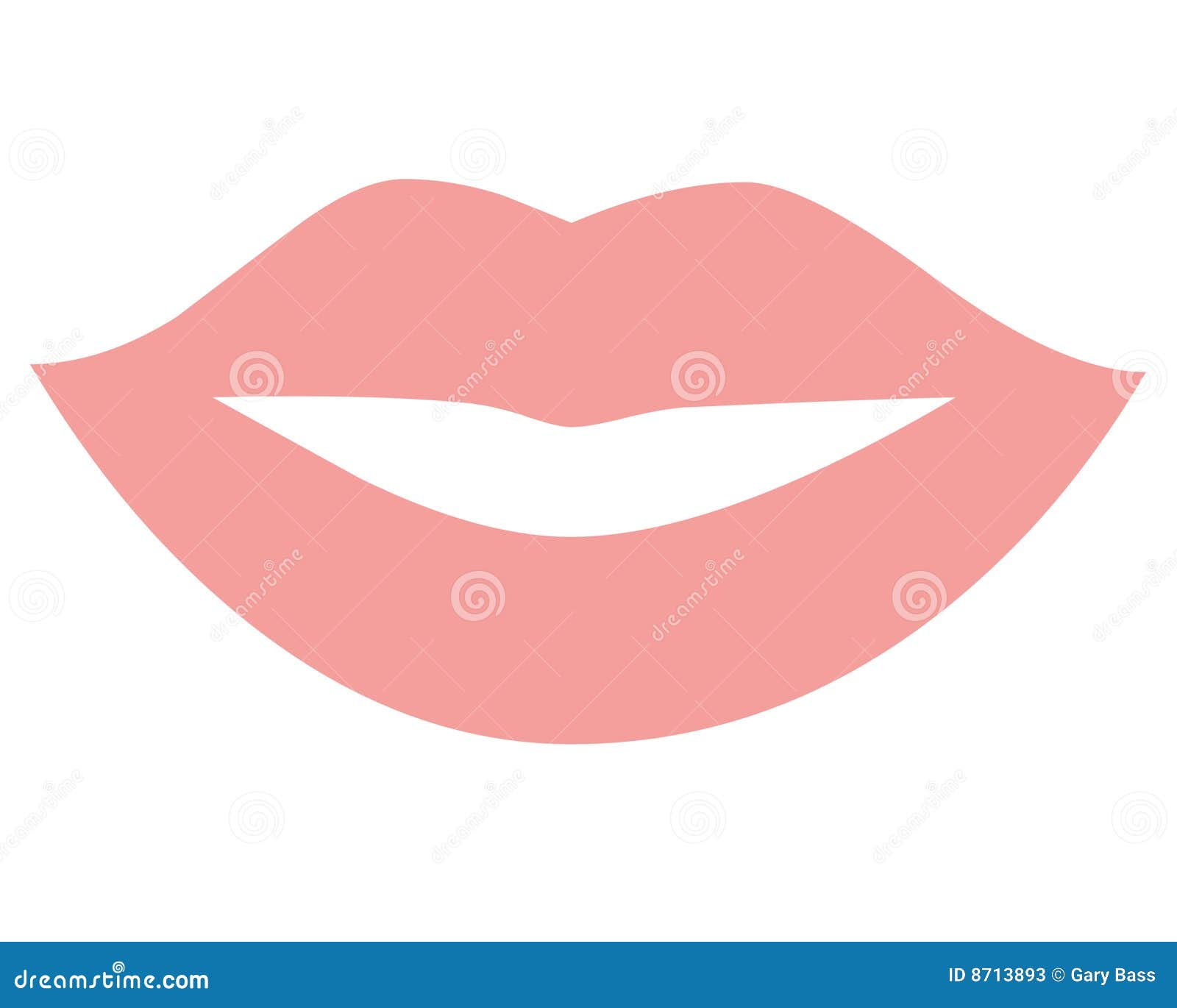 Lips symbol stock illustration. Illustration of pink, curved 8713893