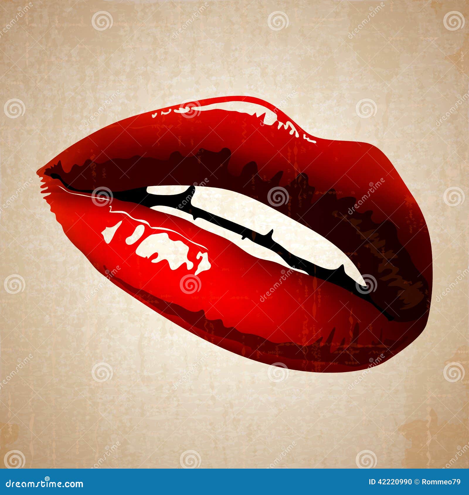 Lips vector art vintage stock vector. Illustration of colour 42220990