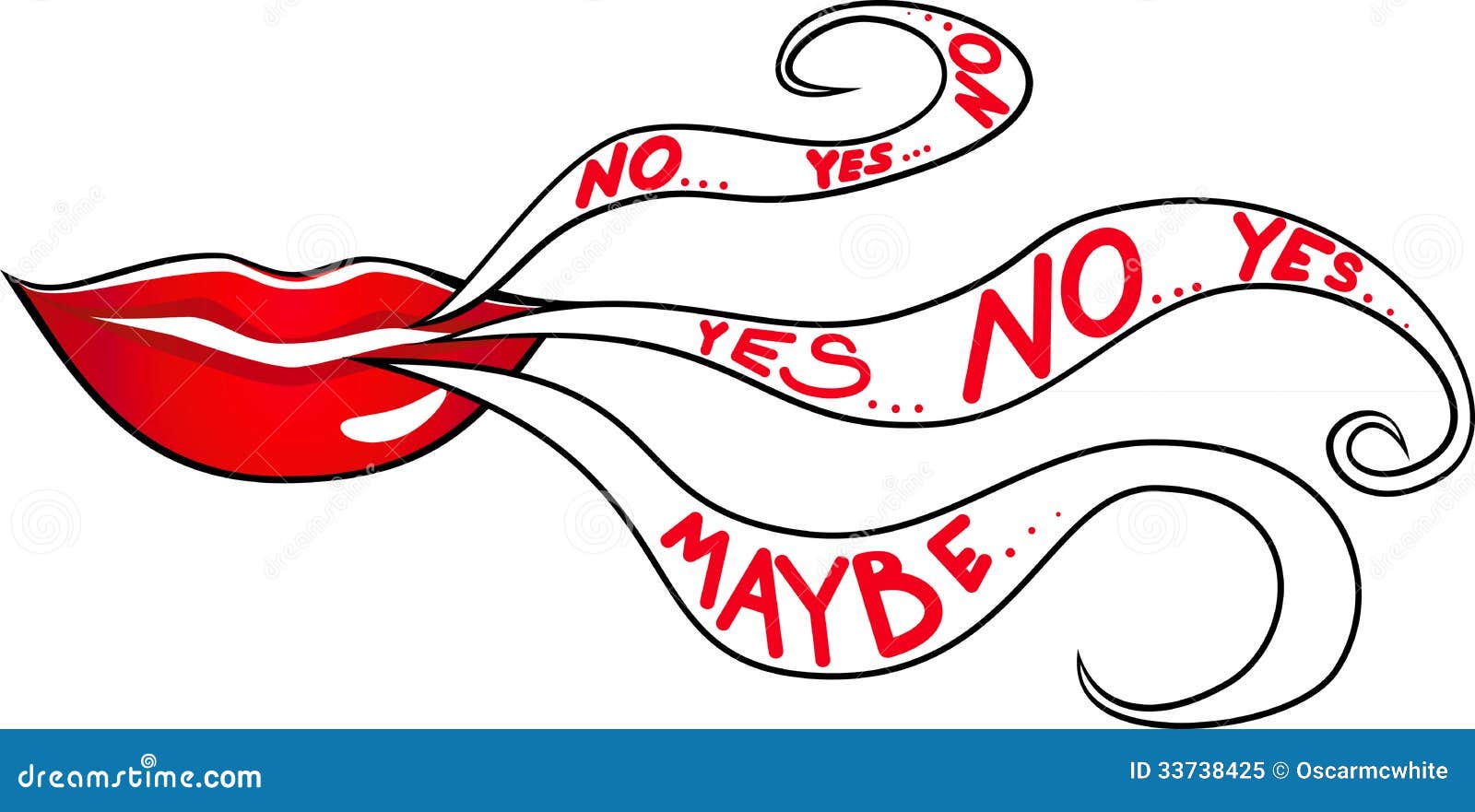 Lips and the words stock vector. Illustration of letters 33738425