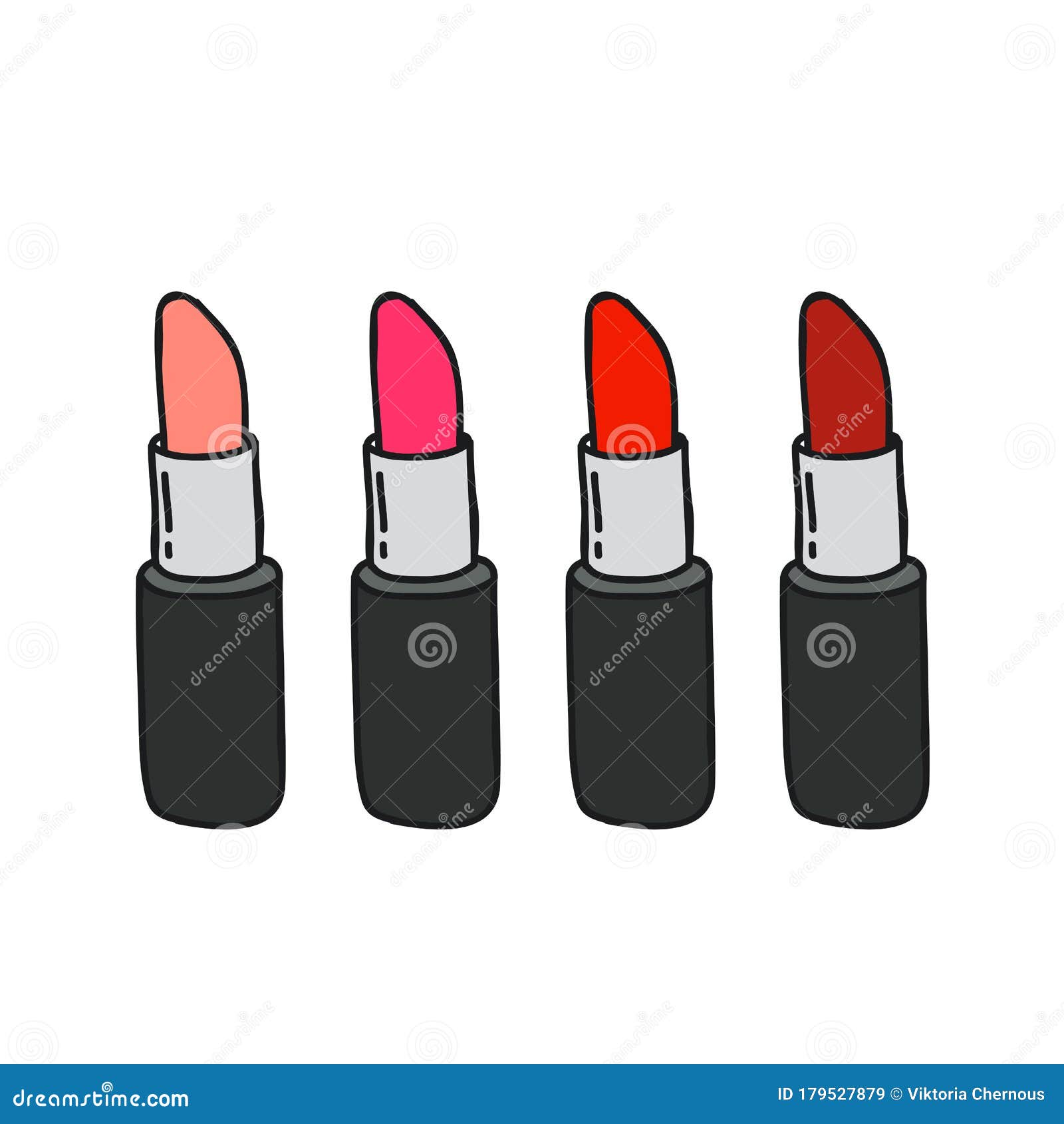 Lipstick doodle icon stock illustration. Illustration of fashion