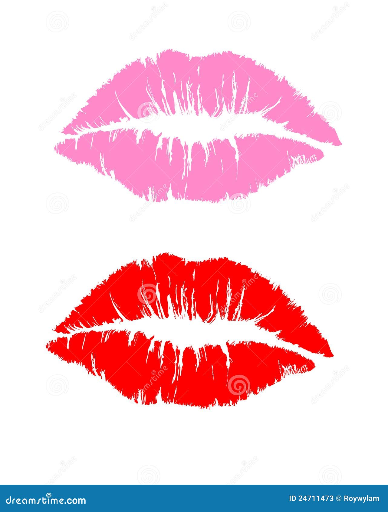 Lipstick Kiss stock vector. Illustration of romantic 24711473