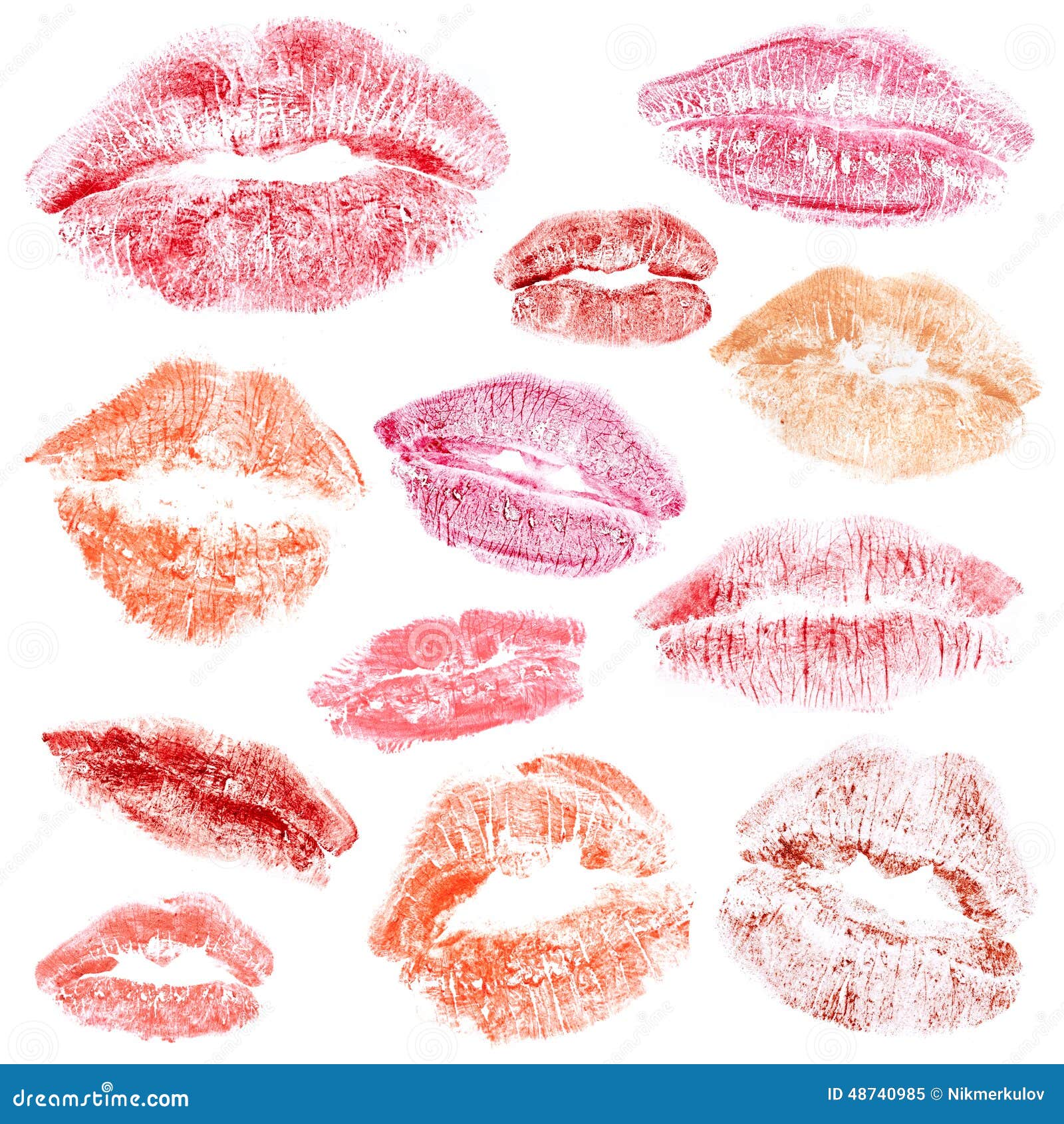 Lipstick kiss stock image. Image of glamour, background - 48740985