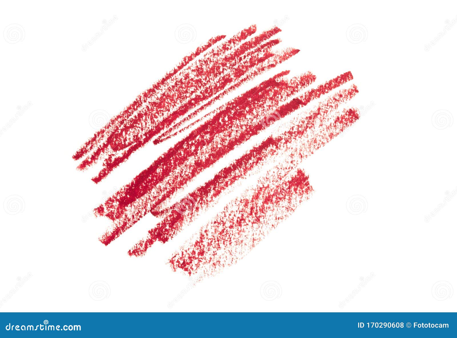 lipstick liner pencil squiggles  on white background  - image