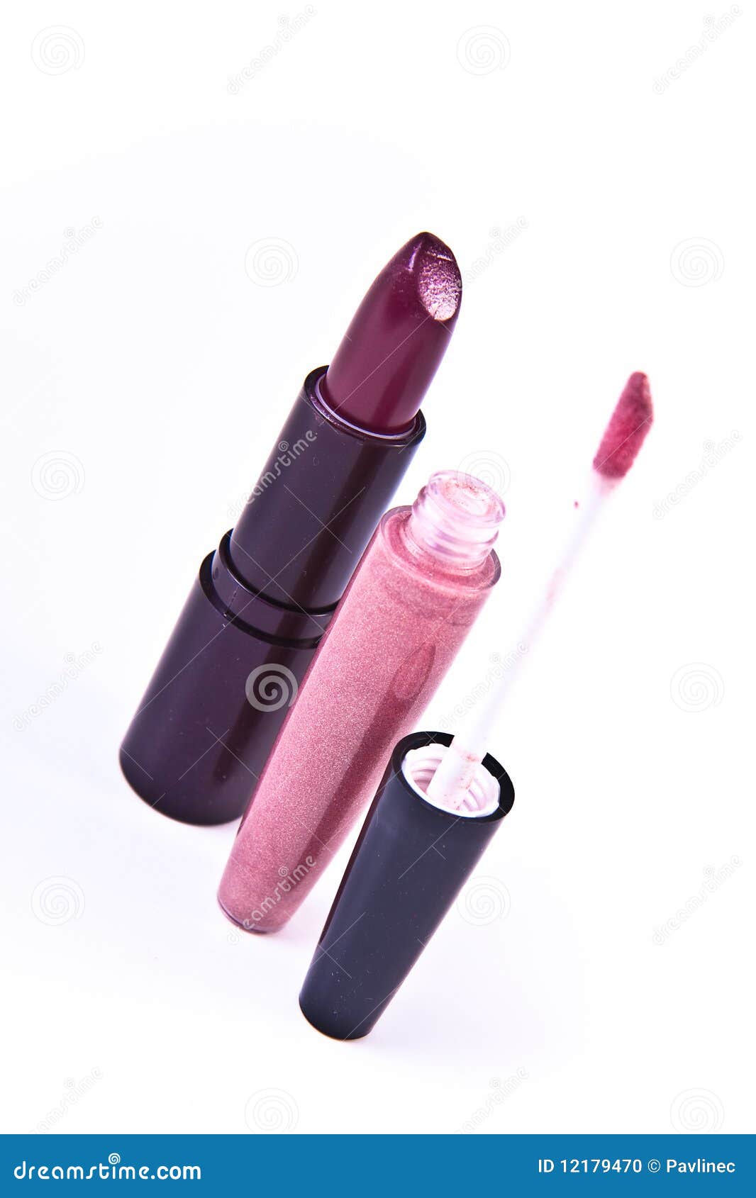 Lipstick with lip gloss stock photo. Image of palette 12179470