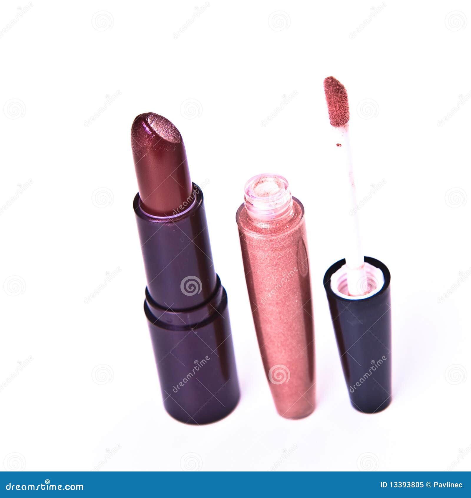 Lipstick with lip gloss stock image. Image of cosmetologist 13393805