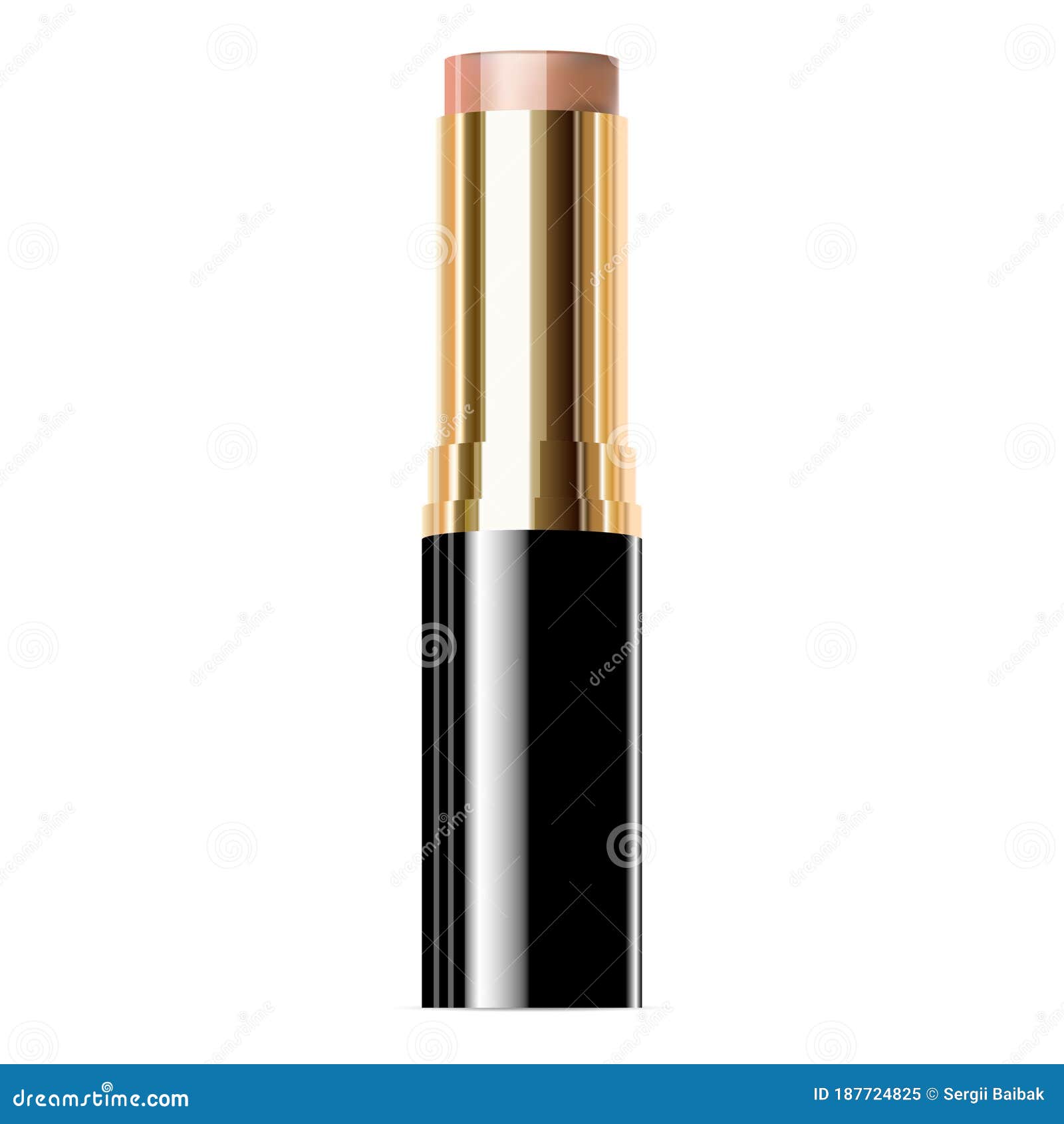 Download Lipstick Mockup. Trendy Cosmetic Lip Balm. Glossy Stock Vector - Illustration of personal ...
