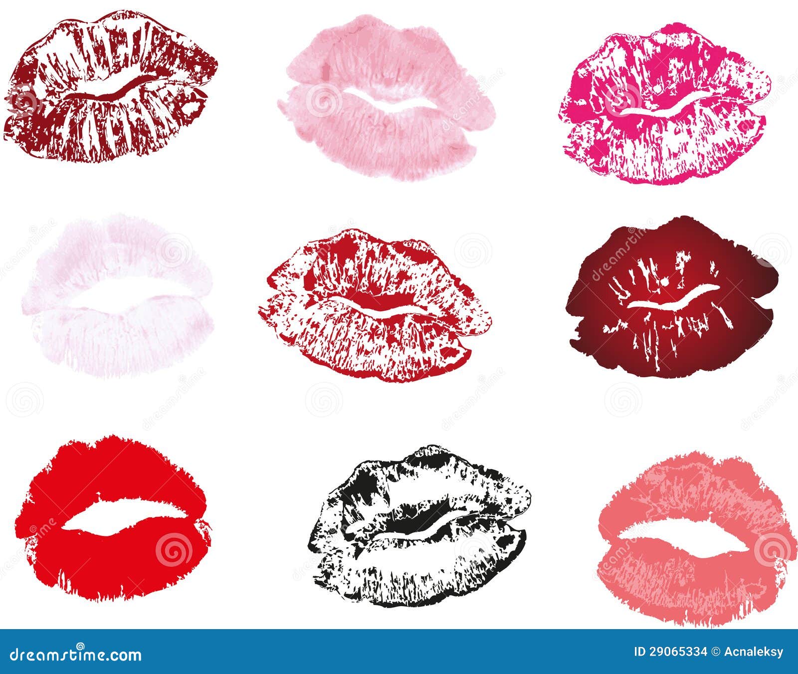 Lipstick print stock vector. Illustration of lipstick 29065334