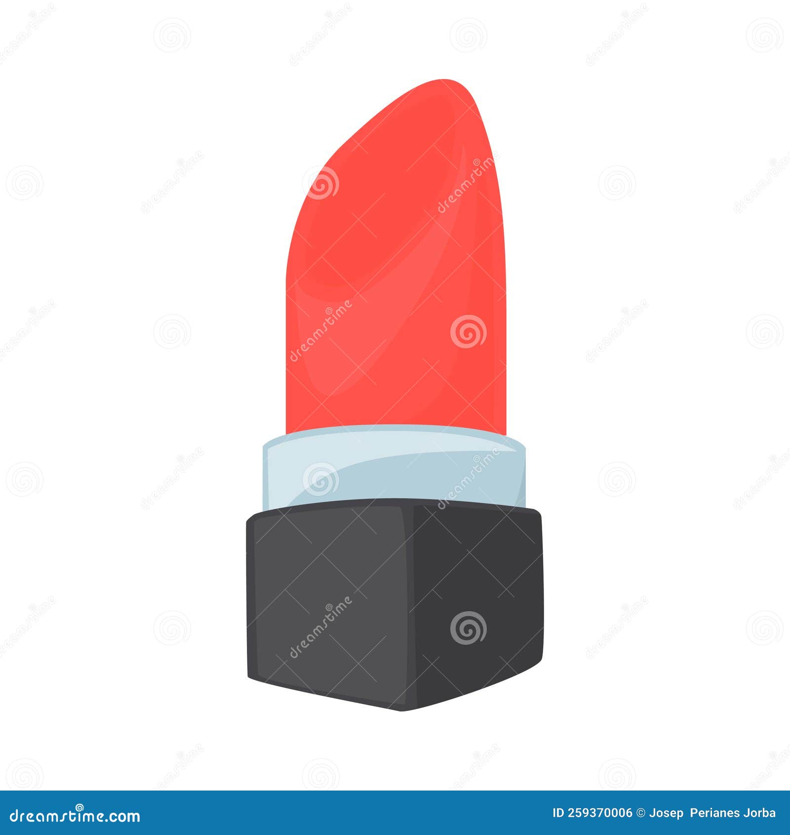 Lipstick Red Sign Emoji Icon Illustration. Woman Fashion Vector Symbol ...