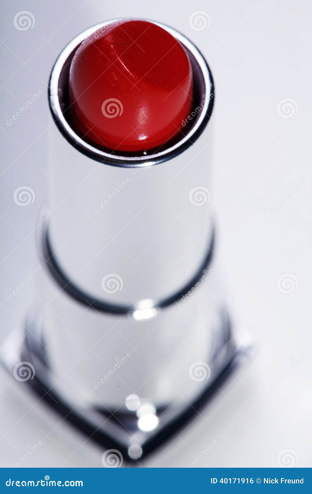 Lipstick in silver case stock photo. Image of female 40171916