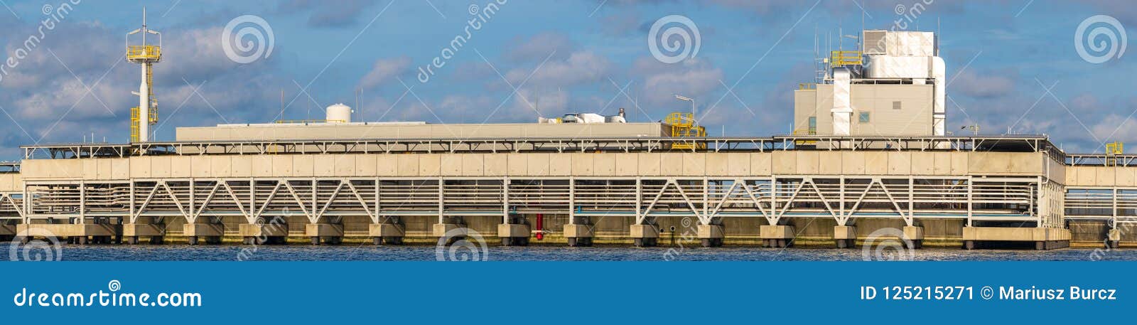 liquefied gas tanks at the lng terminal, swinoujscie, poland